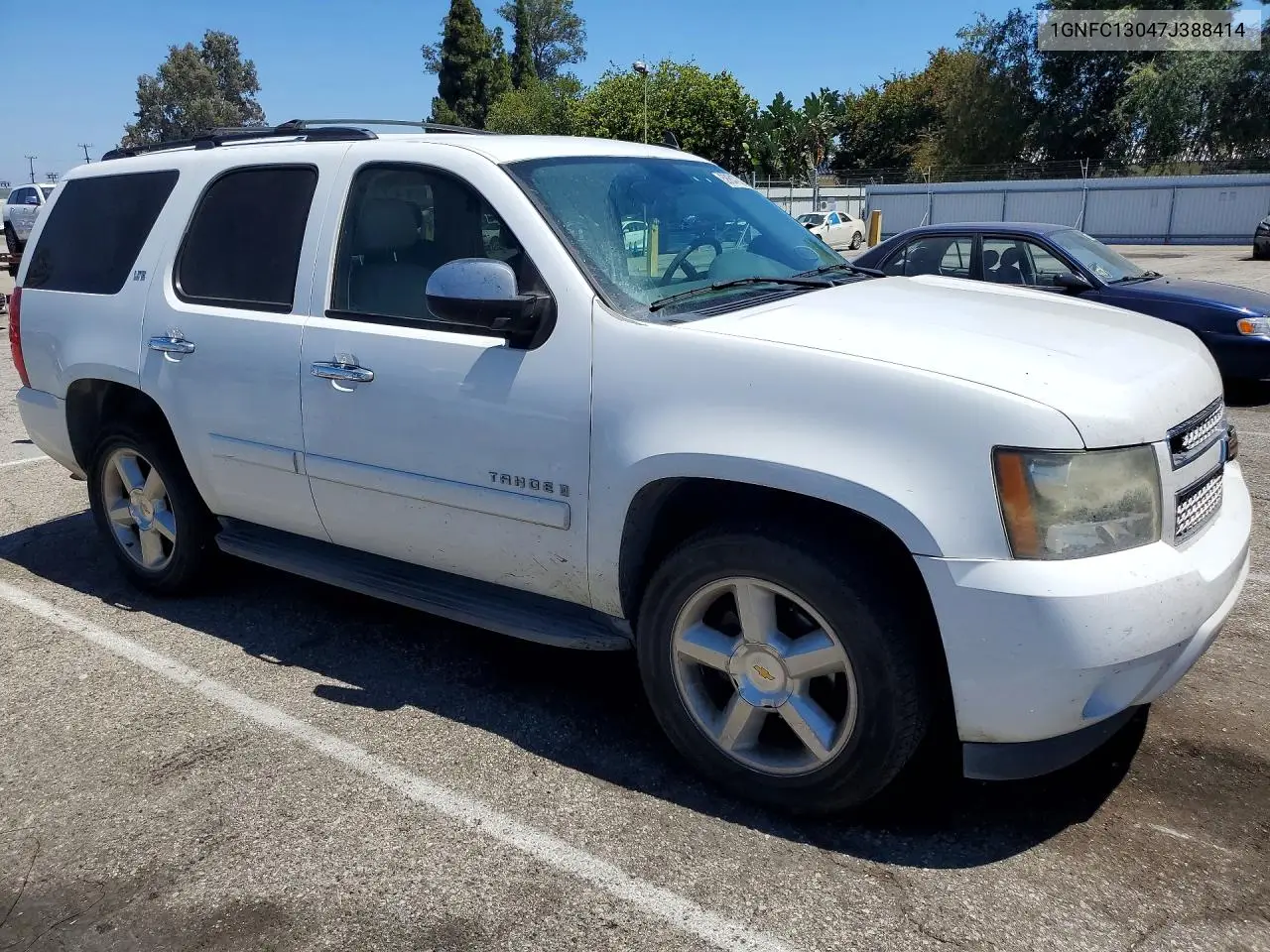 2007 Chevrolet Tahoe C1500 VIN: 1GNFC13047J388414 Lot: 58847826