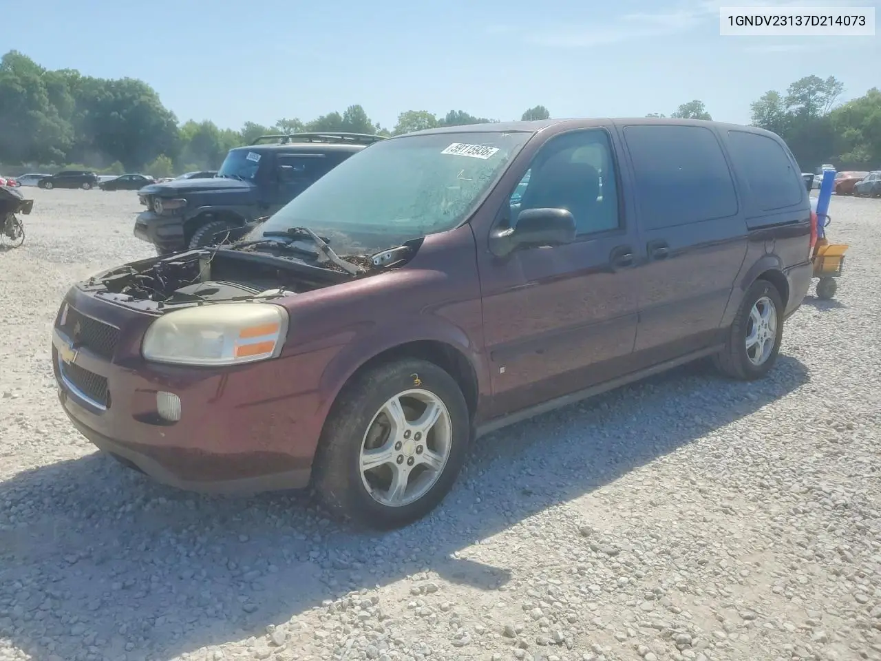 2007 Chevrolet Uplander Ls VIN: 1GNDV23137D214073 Lot: 59115936