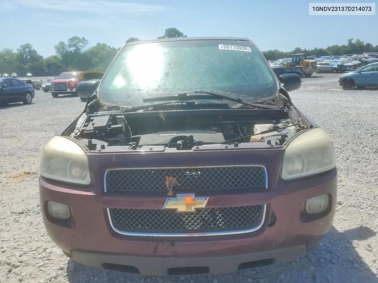 2007 Chevrolet Uplander Ls VIN: 1GNDV23137D214073 Lot: 59115936