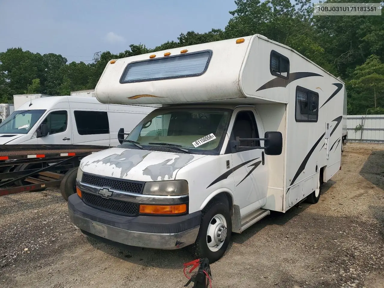 2007 Chevrolet Express G3500 VIN: 1GBJG31U171183551 Lot: 61150956