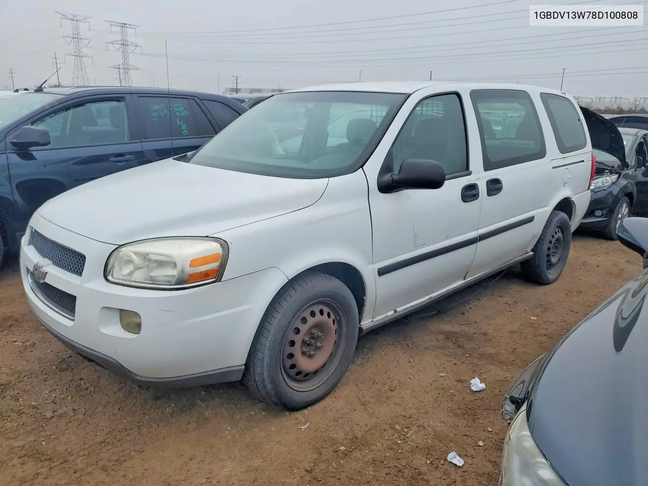 2008 Chevrolet Uplander Incomplete VIN: 1GBDV13W78D100808 Lot: 45502756
