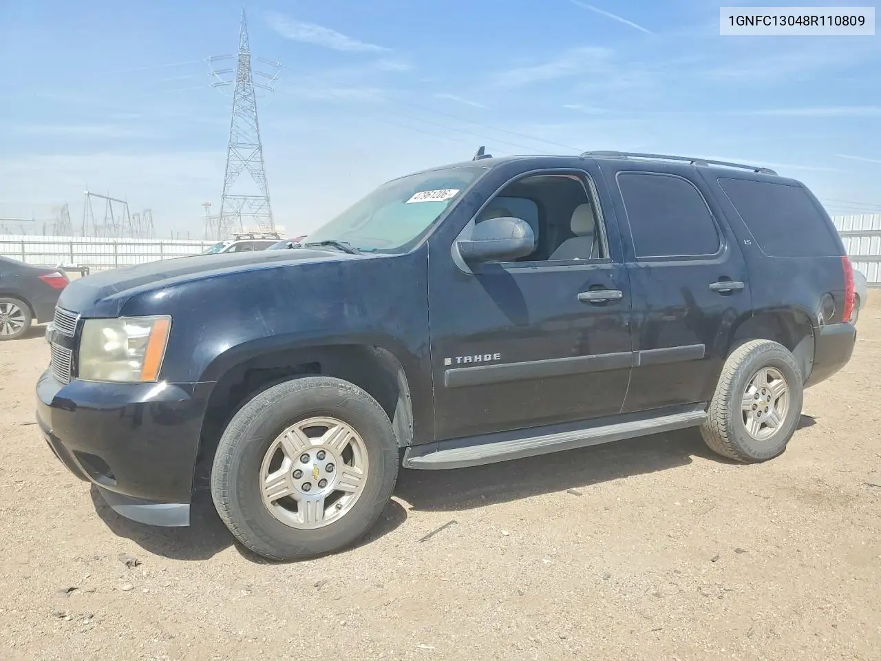 2008 Chevrolet Tahoe C1500 VIN: 1GNFC13048R110809 Lot: 47961206