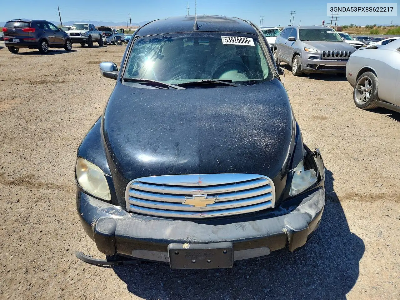 2008 Chevrolet Hhr Lt VIN: 3GNDA53PX8S622217 Lot: 53926806