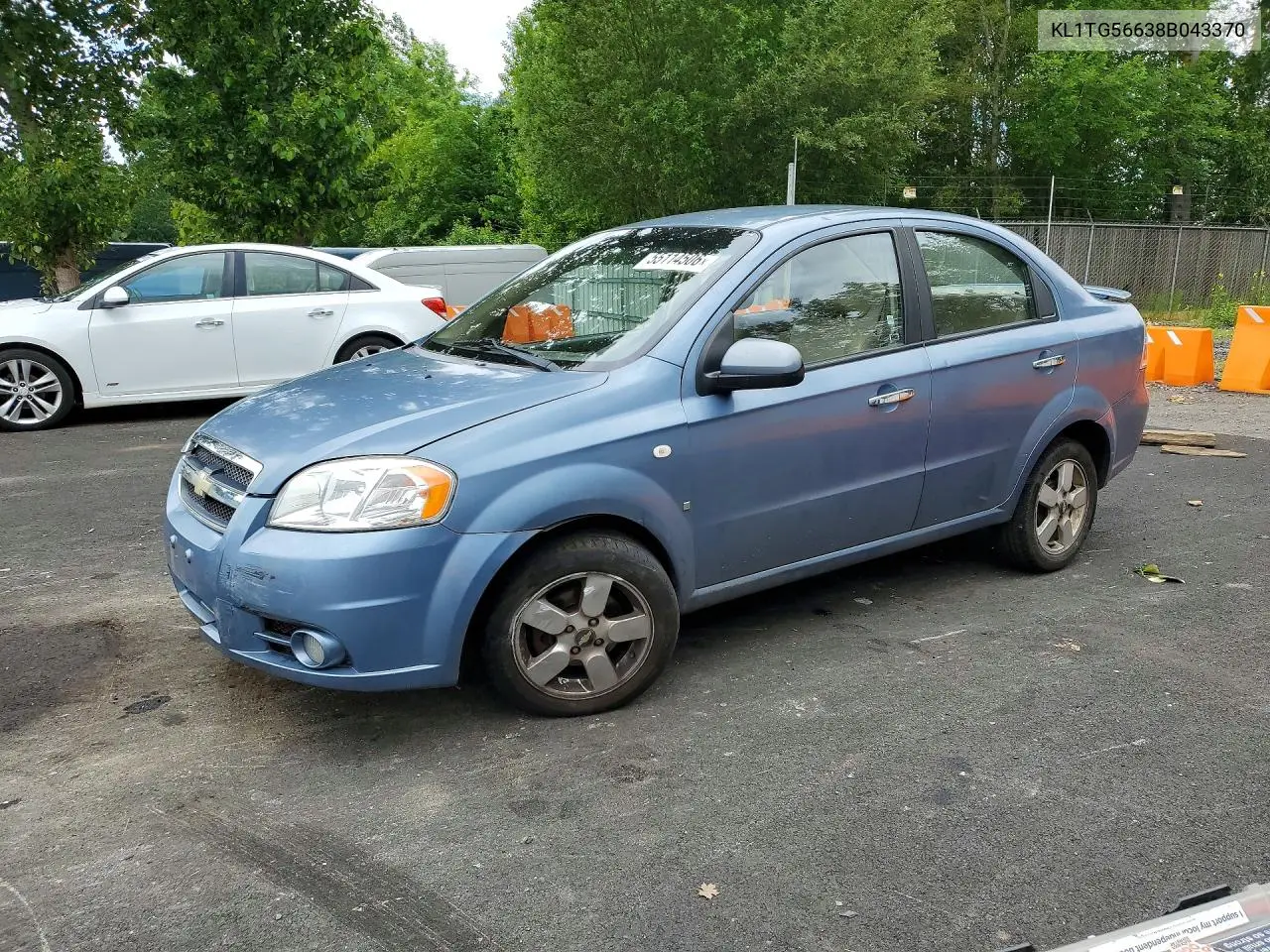 2008 Chevrolet Aveo Lt VIN: KL1TG56638B043370 Lot: 55114506
