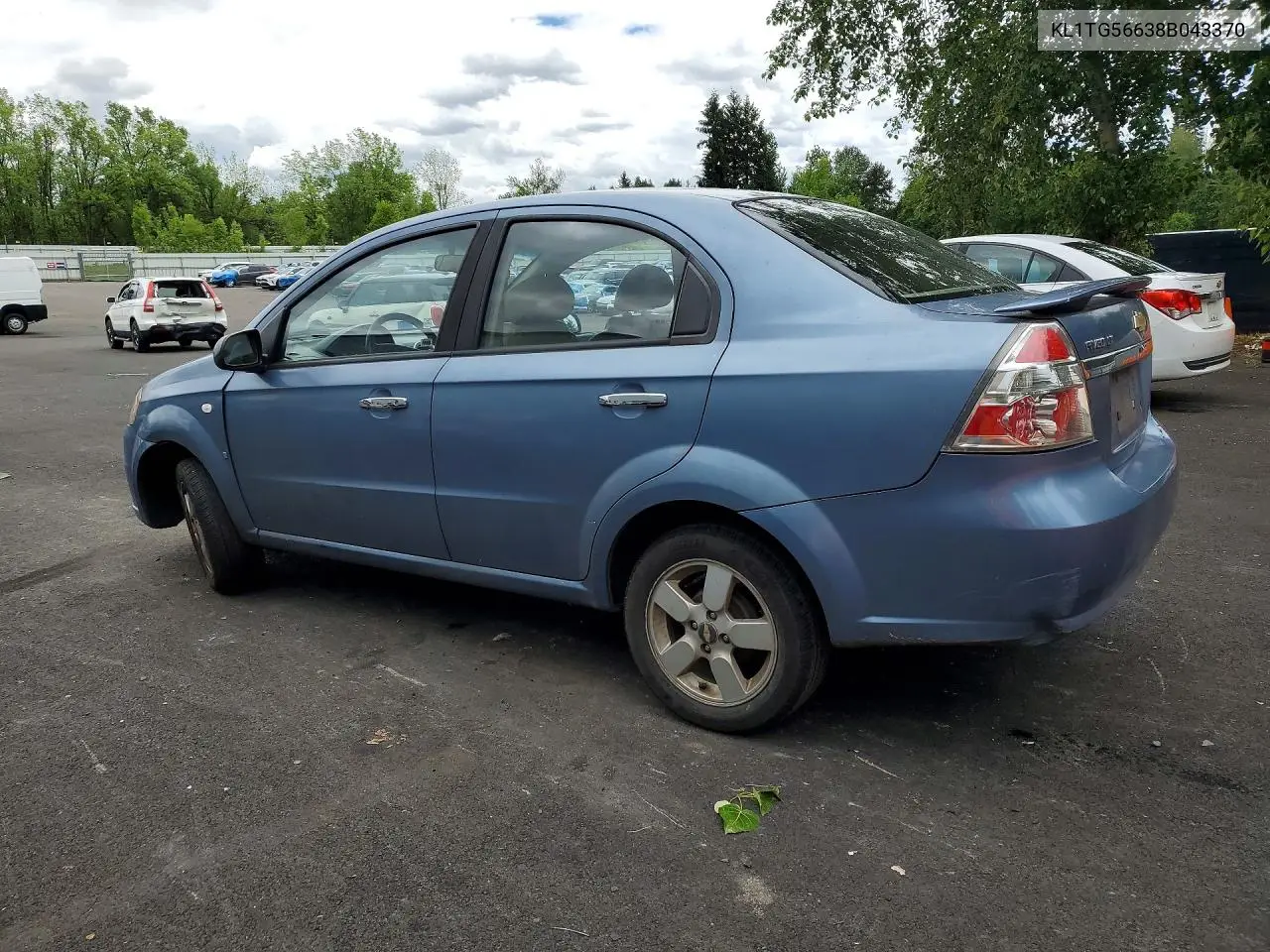 2008 Chevrolet Aveo Lt VIN: KL1TG56638B043370 Lot: 55114506