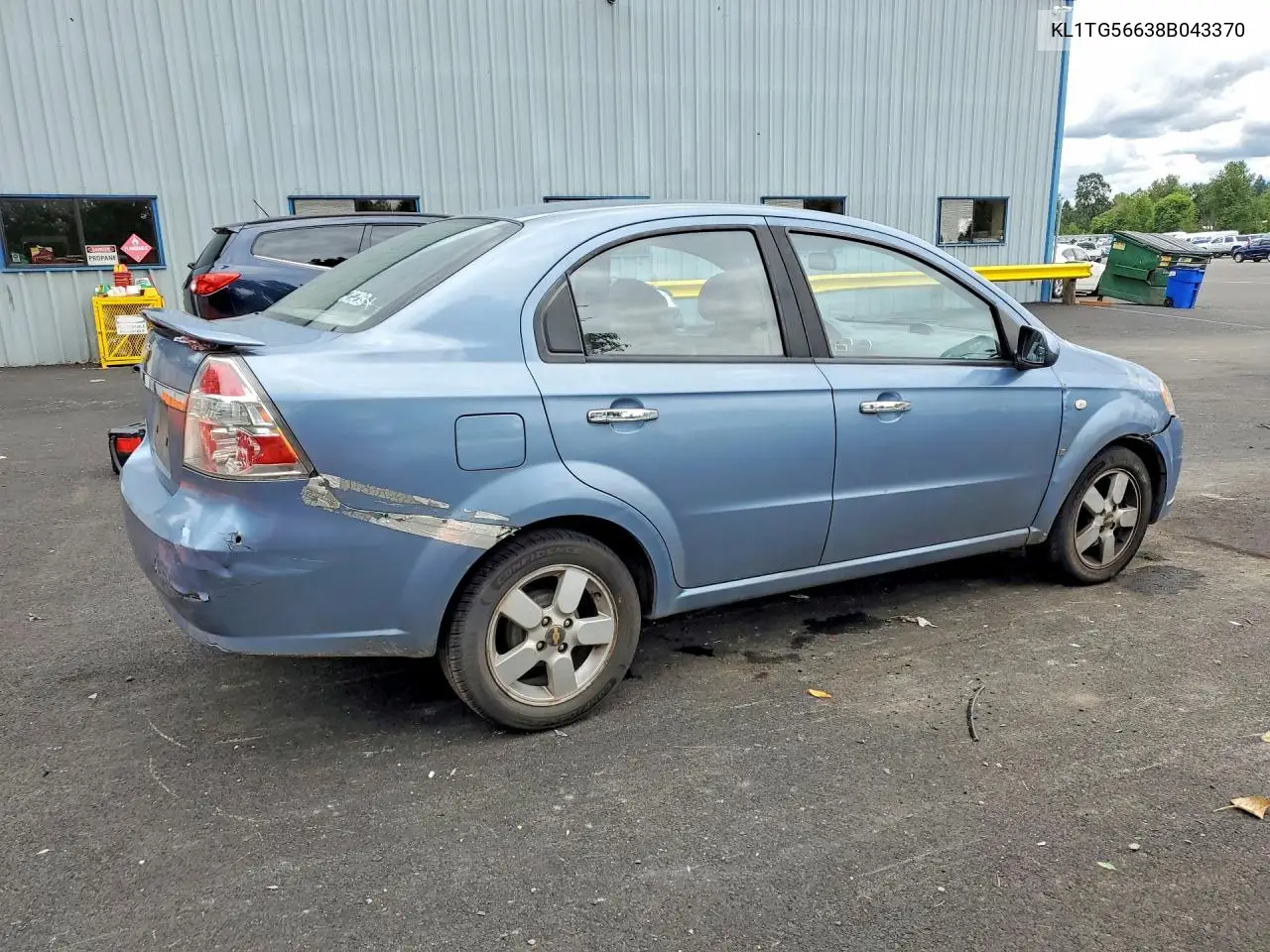 2008 Chevrolet Aveo Lt VIN: KL1TG56638B043370 Lot: 55114506