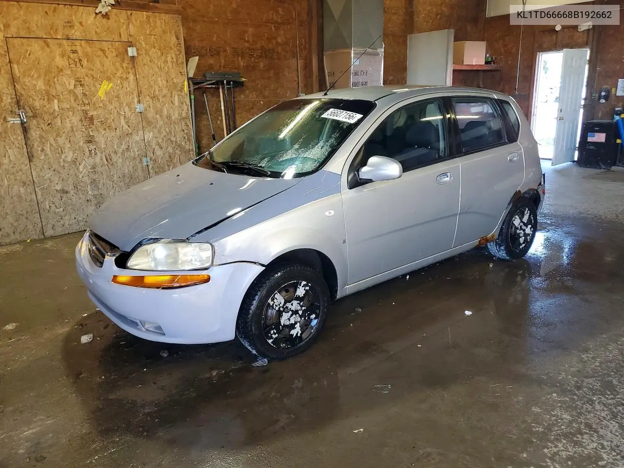2008 Chevrolet Aveo Base VIN: KL1TD66668B192662 Lot: 56687156