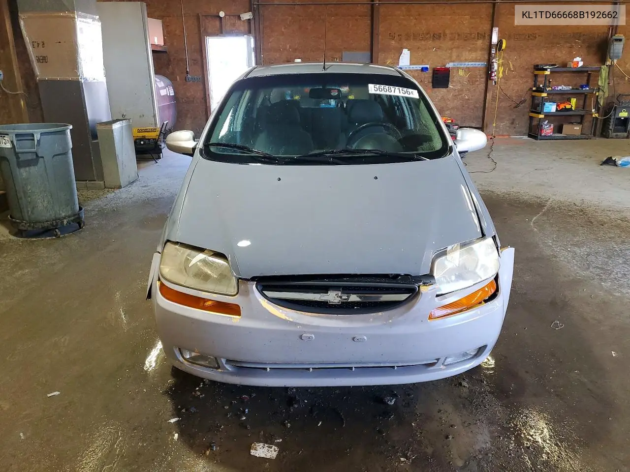 2008 Chevrolet Aveo Base VIN: KL1TD66668B192662 Lot: 56687156