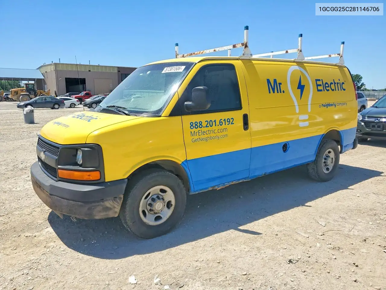 2008 Chevrolet Express G2500 VIN: 1GCGG25C281146706 Lot: 57381506