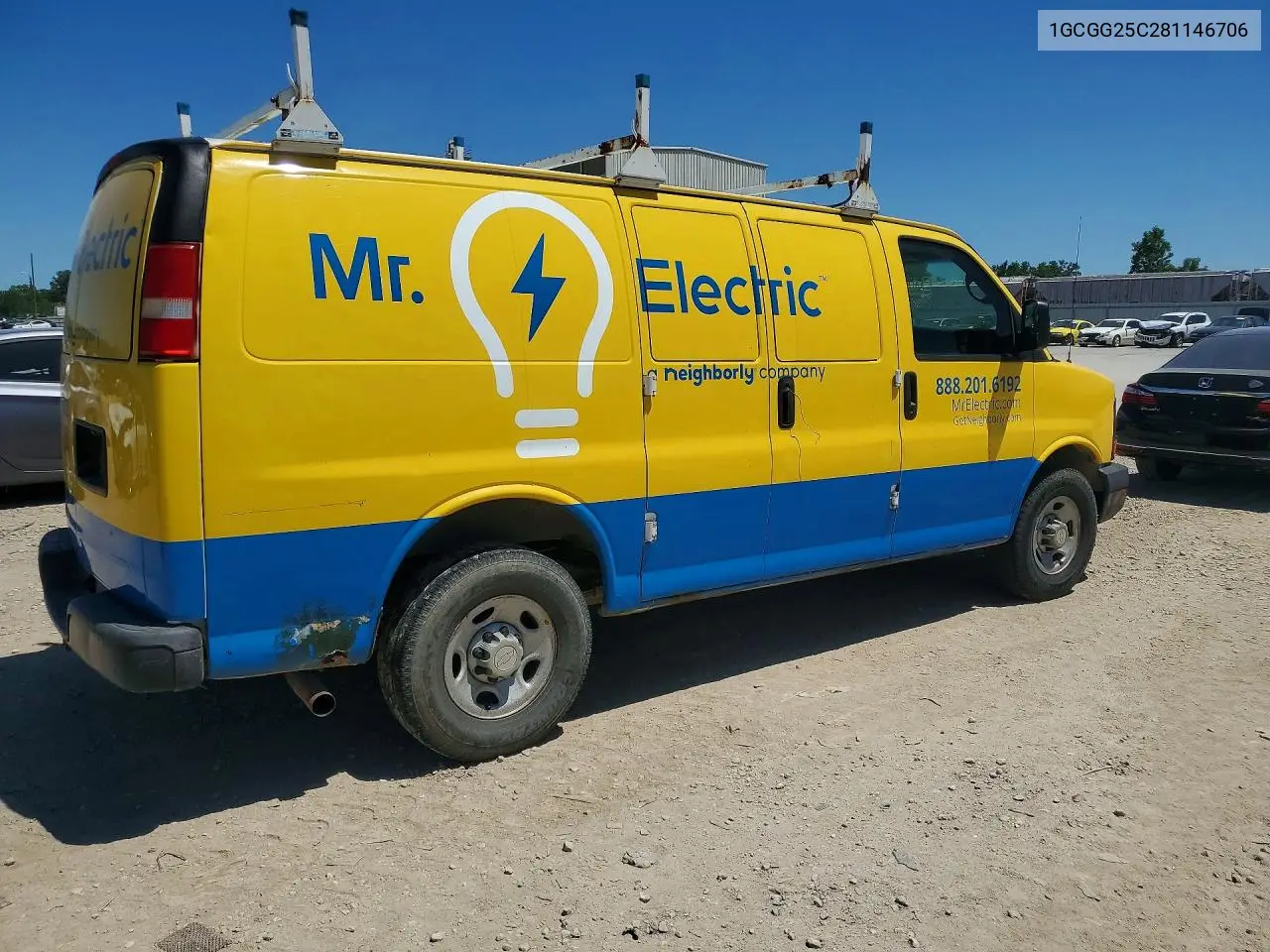 2008 Chevrolet Express G2500 VIN: 1GCGG25C281146706 Lot: 57381506