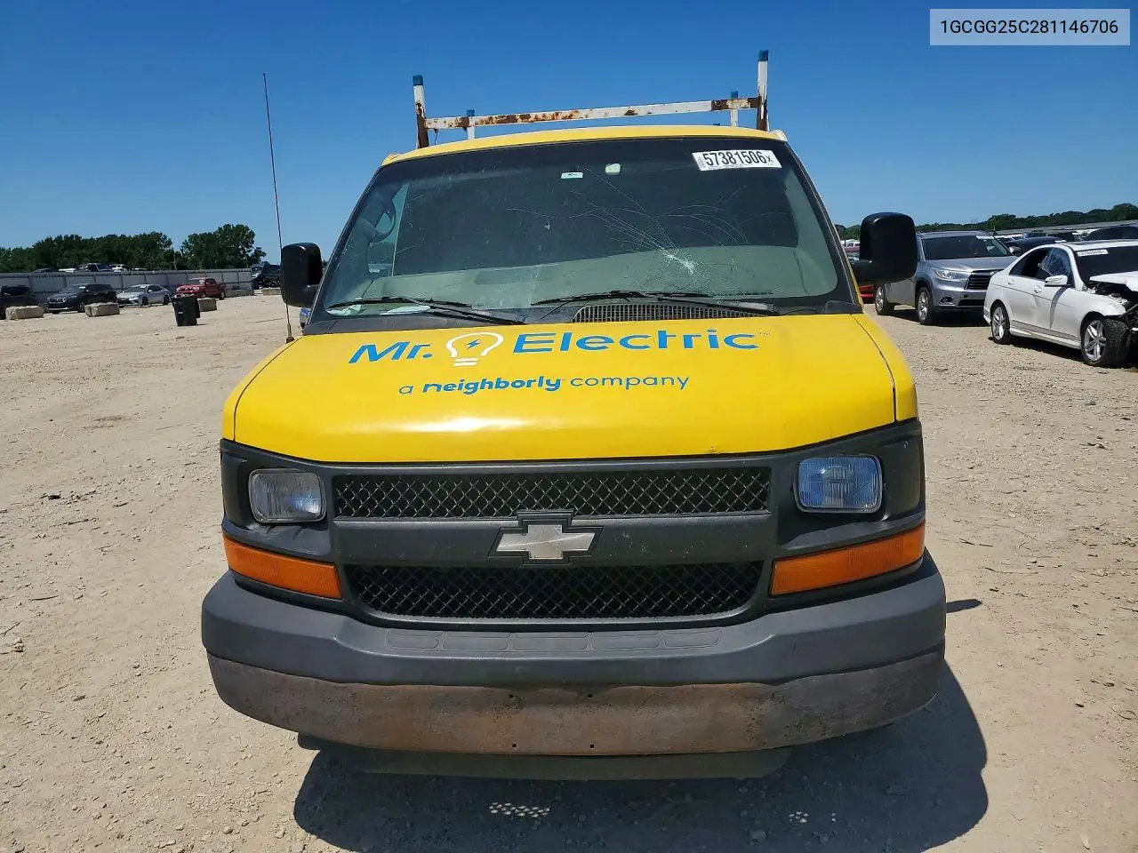 2008 Chevrolet Express G2500 VIN: 1GCGG25C281146706 Lot: 57381506