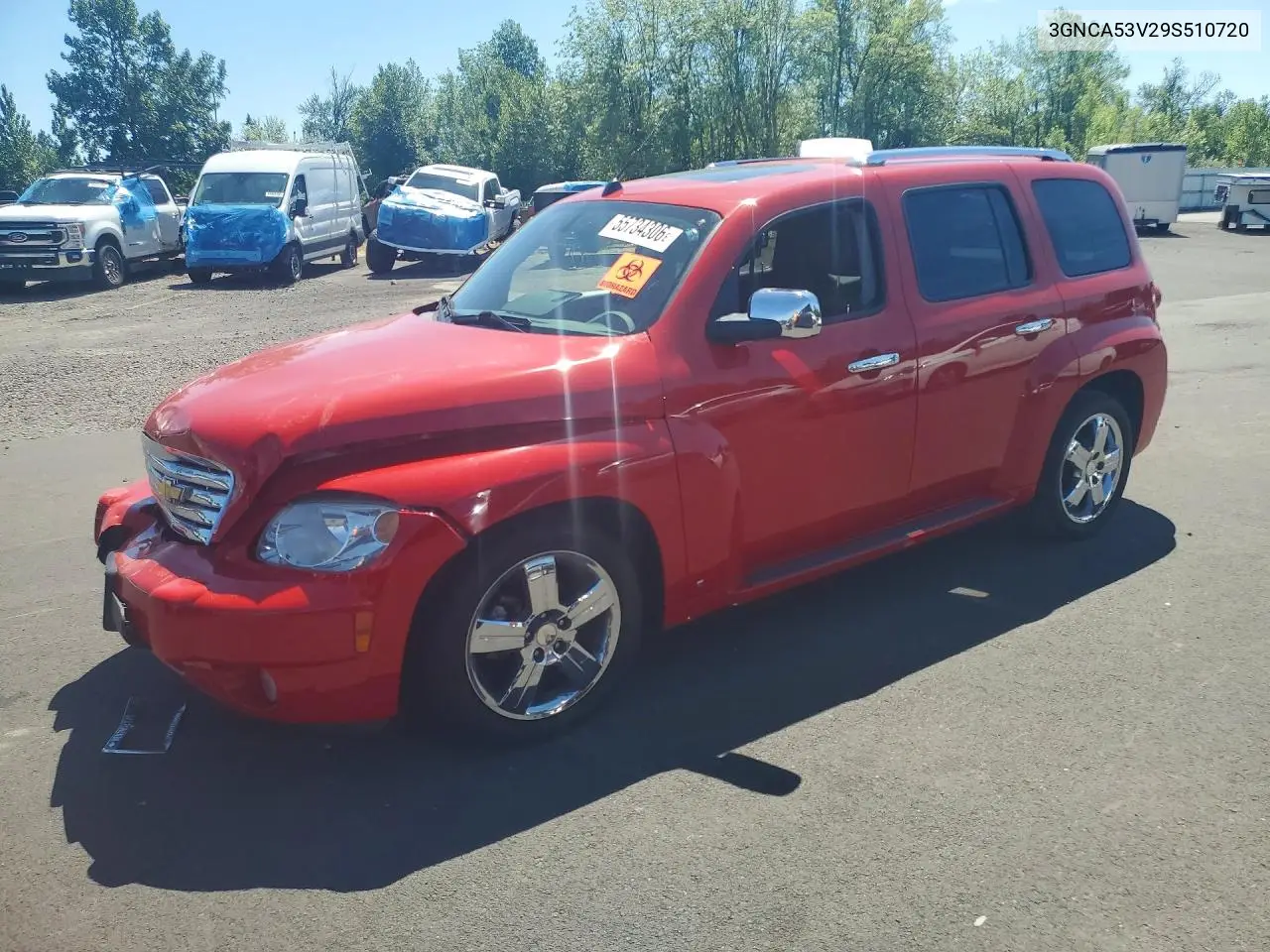 2009 Chevrolet Hhr Lt VIN: 3GNCA53V29S510720 Lot: 55734306