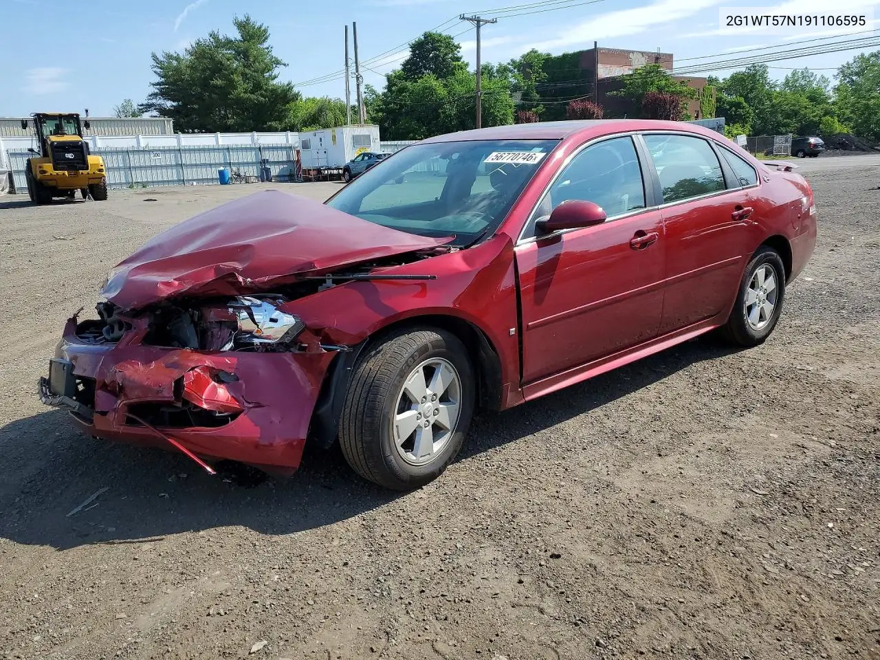 2009 Chevrolet Impala 1Lt VIN: 2G1WT57N191106595 Lot: 56770746