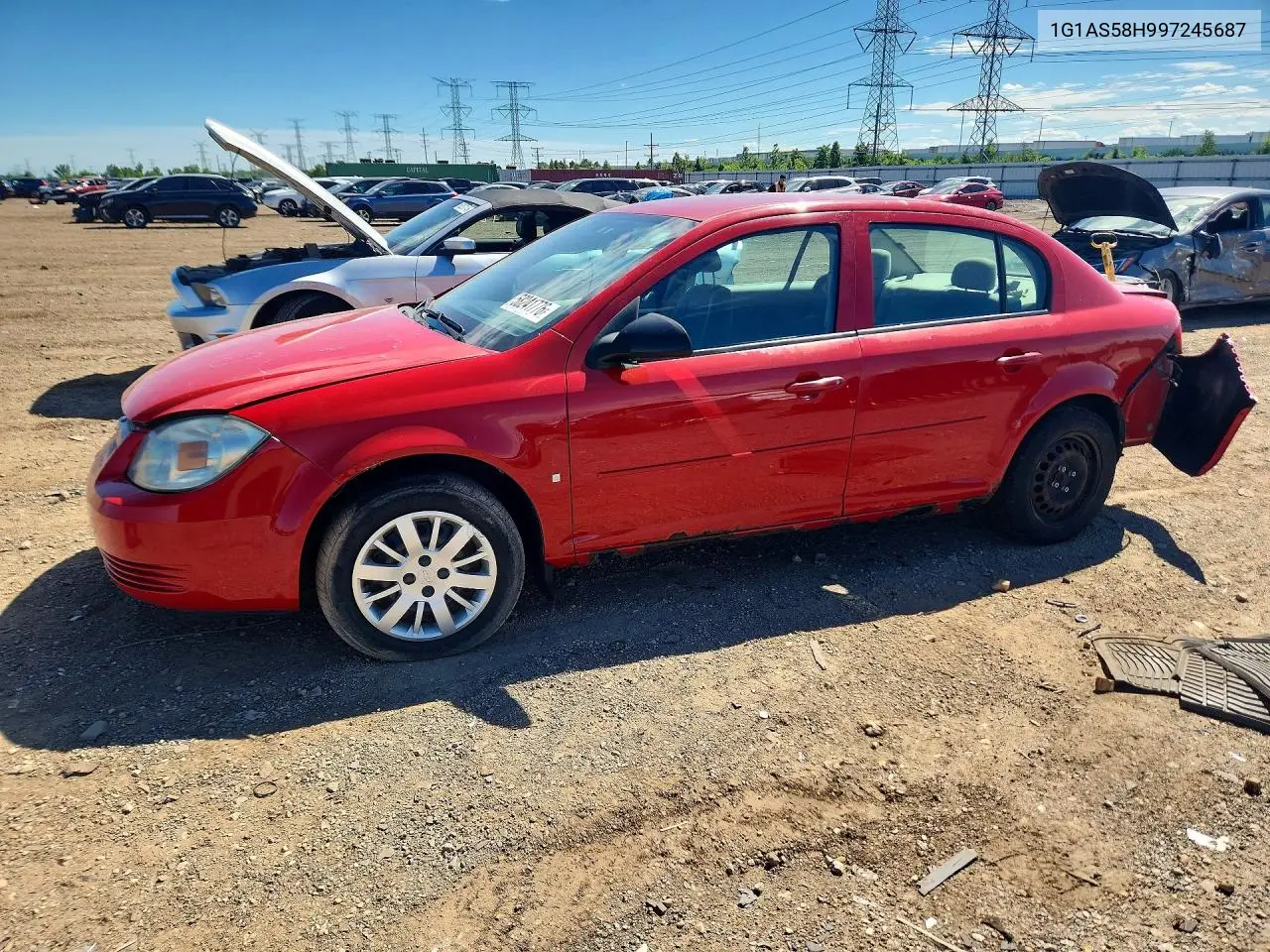 2009 Chevrolet Cobalt Ls VIN: 1G1AS58H997245687 Lot: 58241776