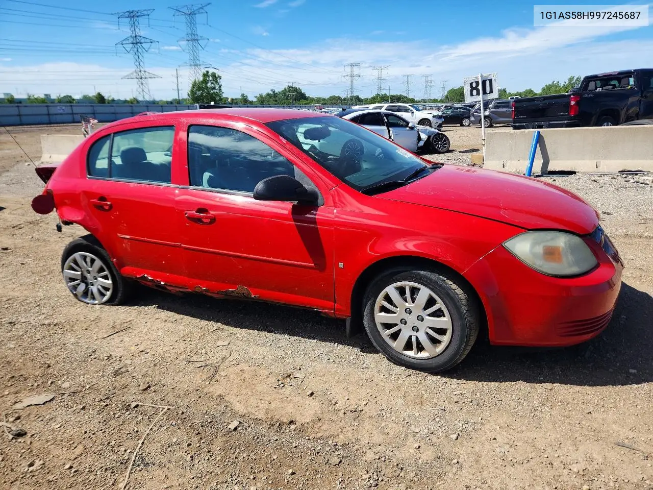 2009 Chevrolet Cobalt Ls VIN: 1G1AS58H997245687 Lot: 58241776