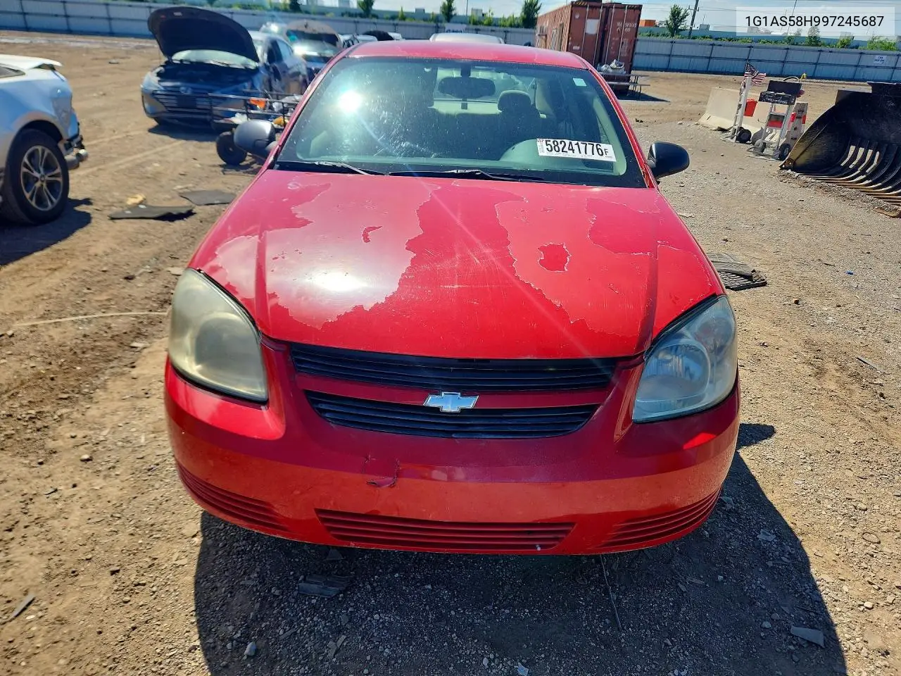 2009 Chevrolet Cobalt Ls VIN: 1G1AS58H997245687 Lot: 58241776