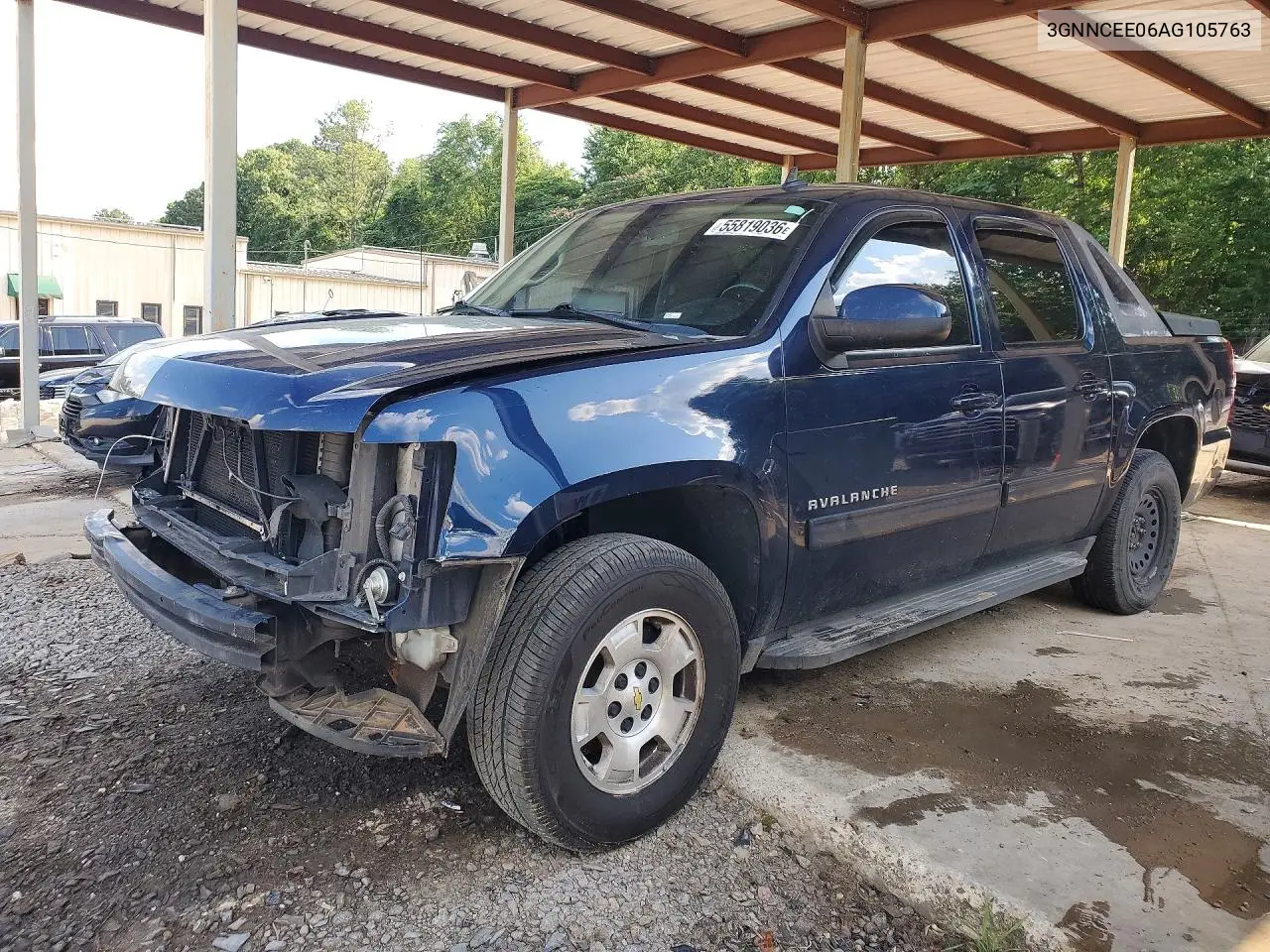 2010 Chevrolet Avalanche Ls VIN: 3GNNCEE06AG105763 Lot: 55819036