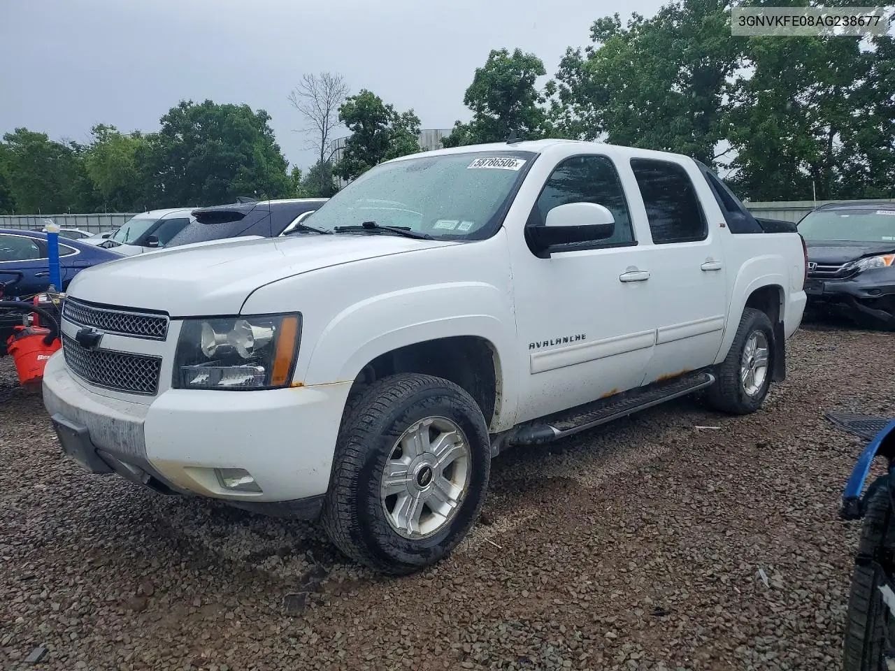 2010 Chevrolet Avalanche Lt VIN: 3GNVKFE08AG238677 Lot: 58786506
