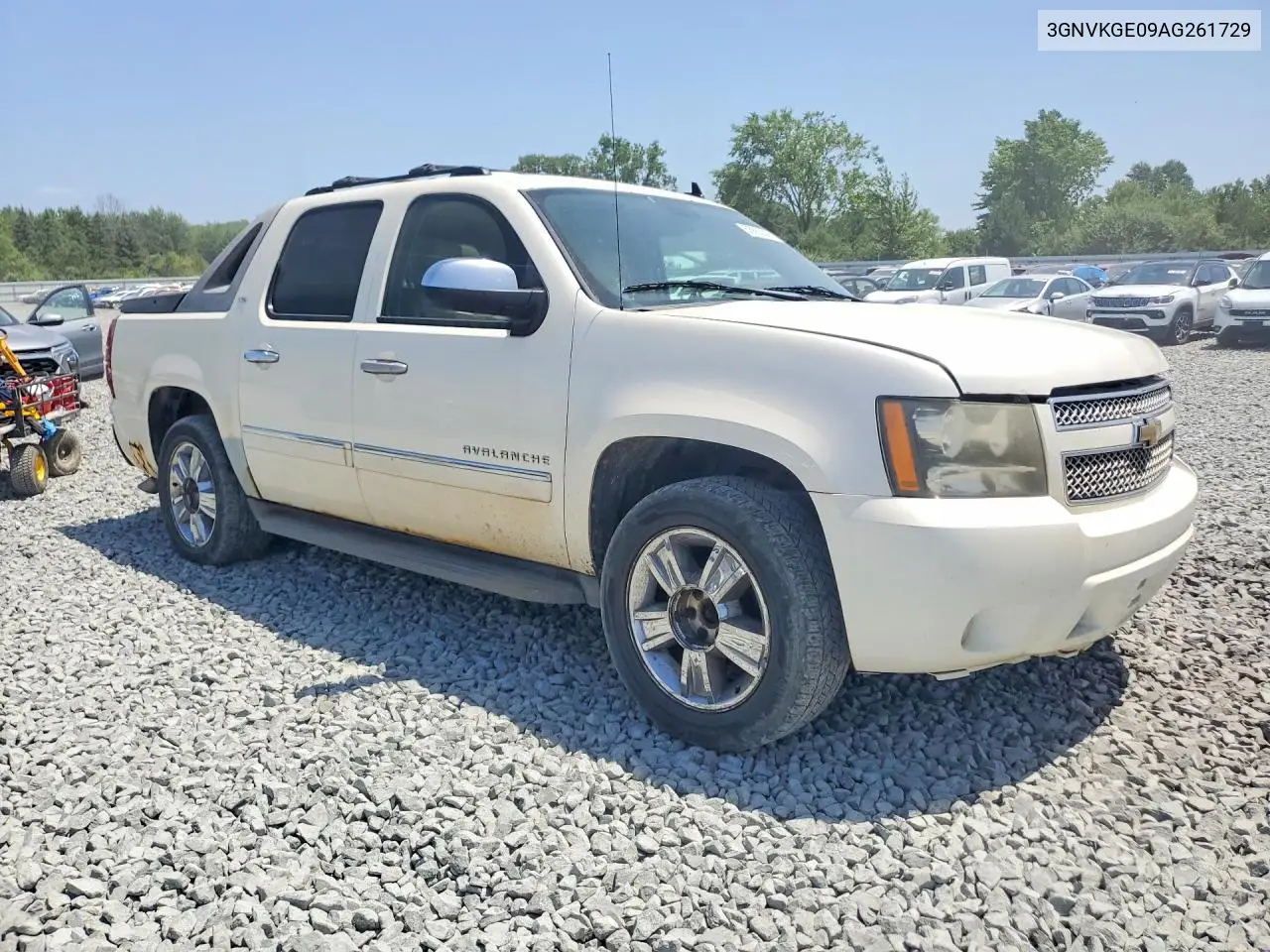 2010 Chevrolet Avalanche Ltz VIN: 3GNVKGE09AG261729 Lot: 58862306