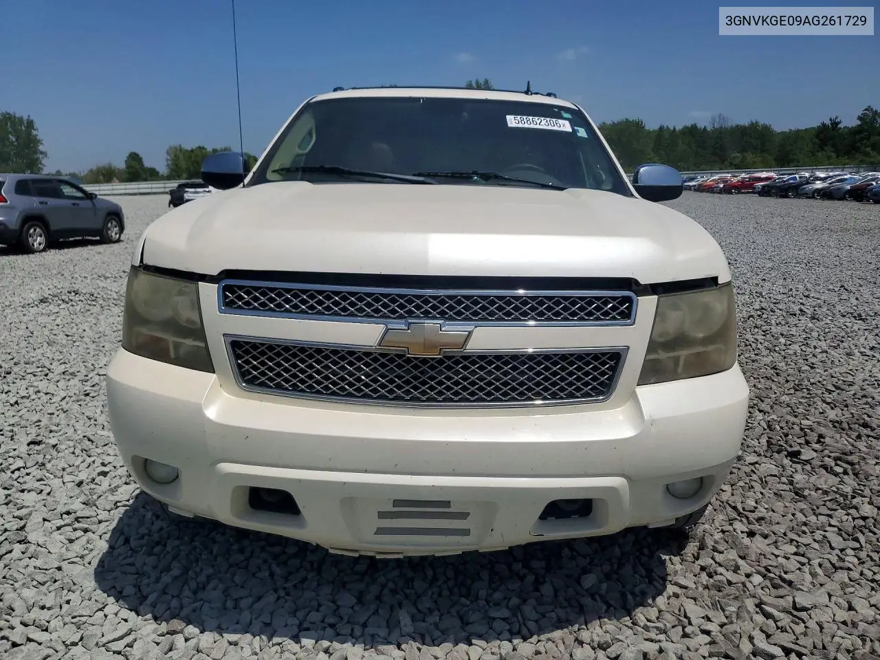 2010 Chevrolet Avalanche Ltz VIN: 3GNVKGE09AG261729 Lot: 58862306