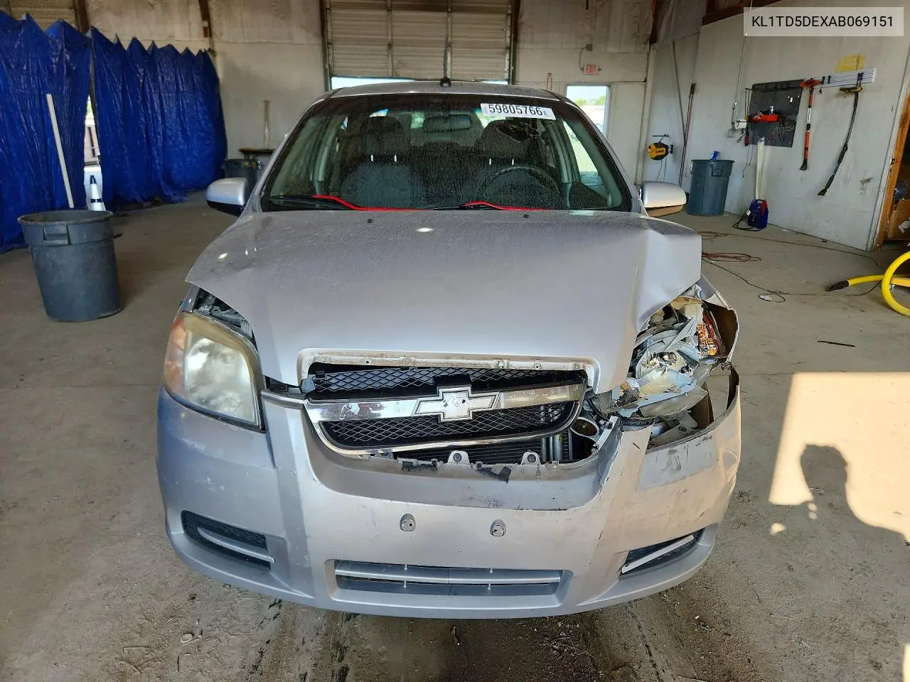 2010 Chevrolet Aveo Ls VIN: KL1TD5DEXAB069151 Lot: 59805766