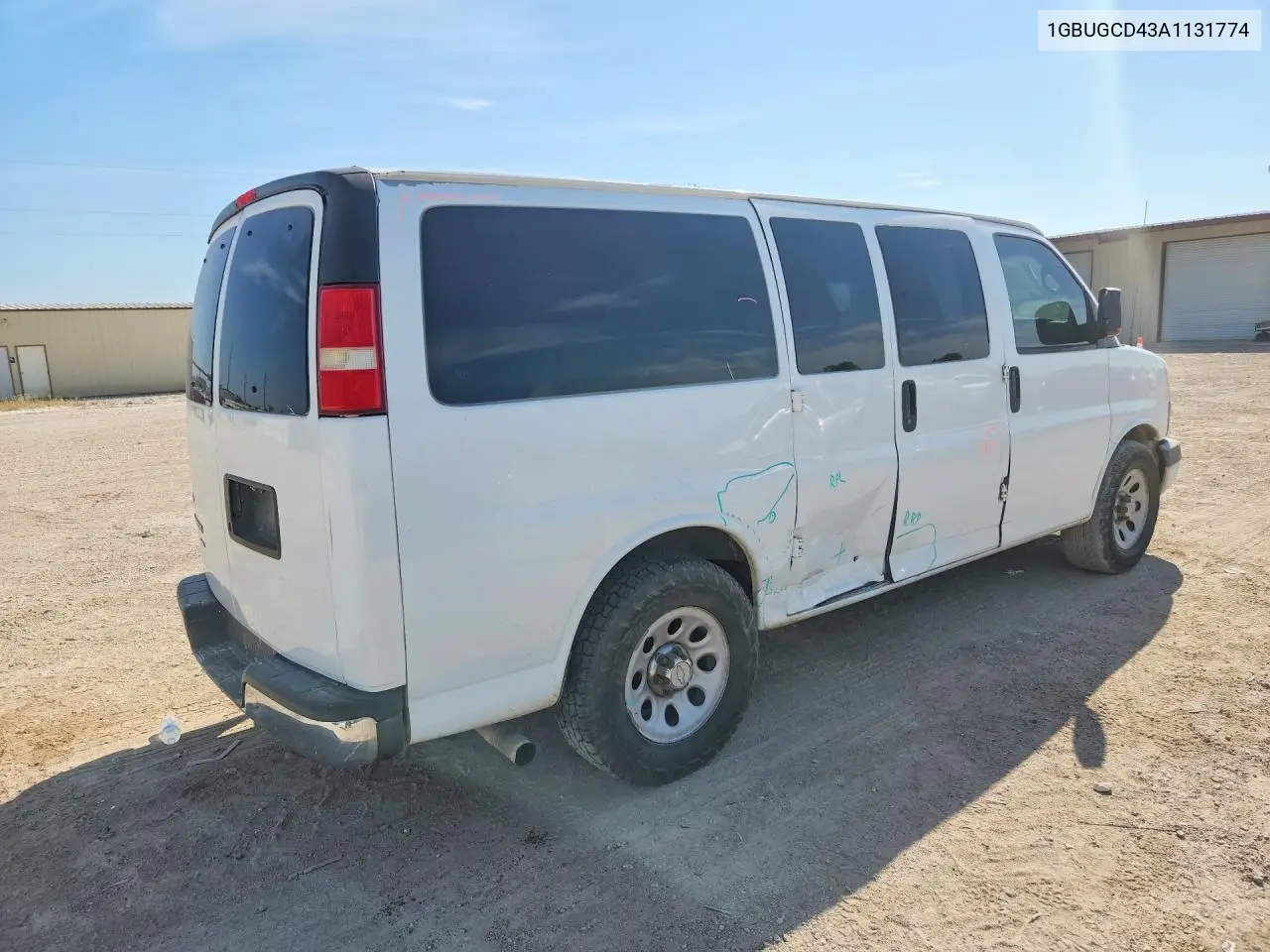 2010 Chevrolet Express G1500 Lt VIN: 1GBUGCD43A1131774 Lot: 85980565