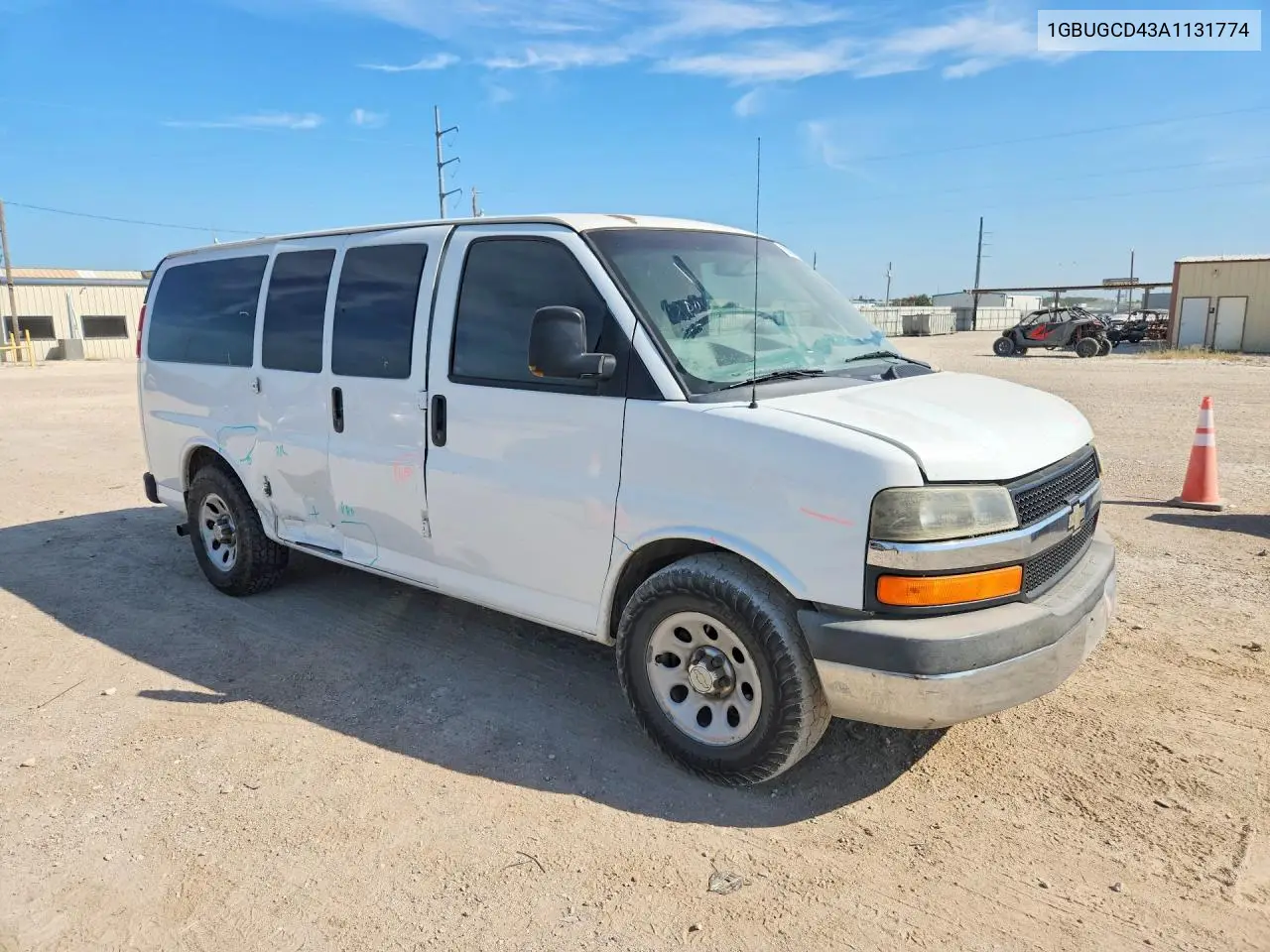 2010 Chevrolet Express G1500 Lt VIN: 1GBUGCD43A1131774 Lot: 85980565