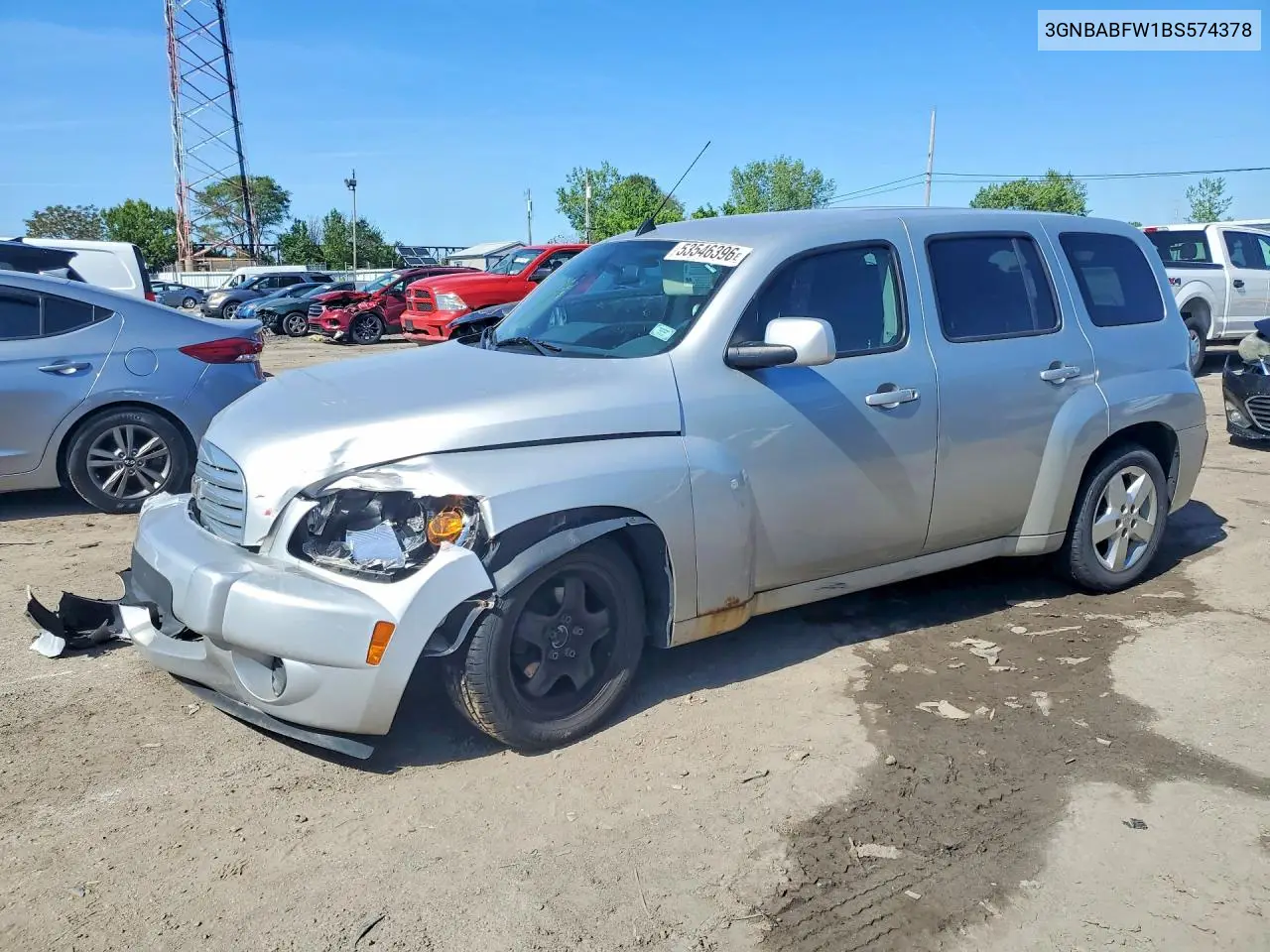 2011 Chevrolet Hhr Lt VIN: 3GNBABFW1BS574378 Lot: 53546396