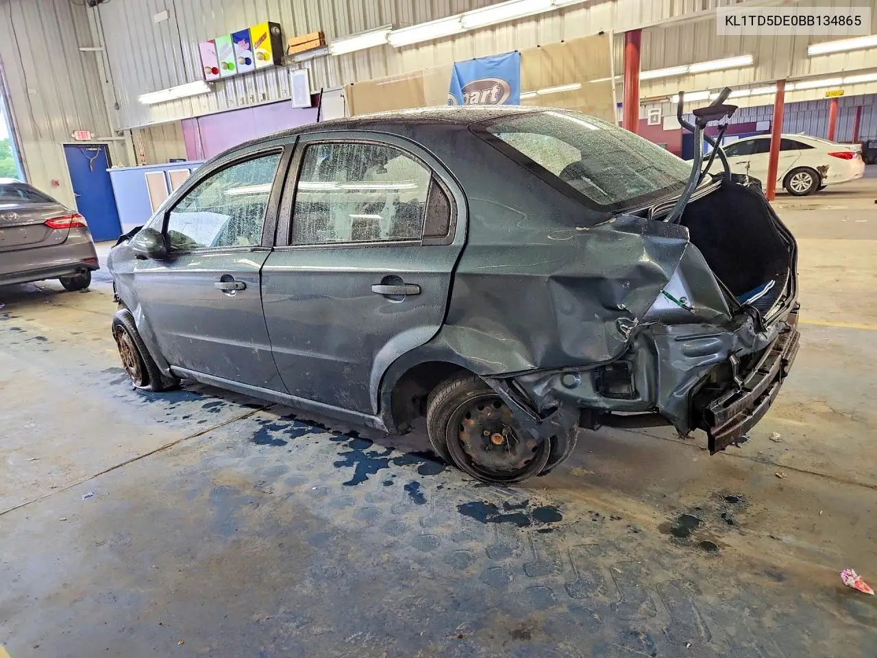 2011 Chevrolet Aveo Ls VIN: KL1TD5DE0BB134865 Lot: 58286126