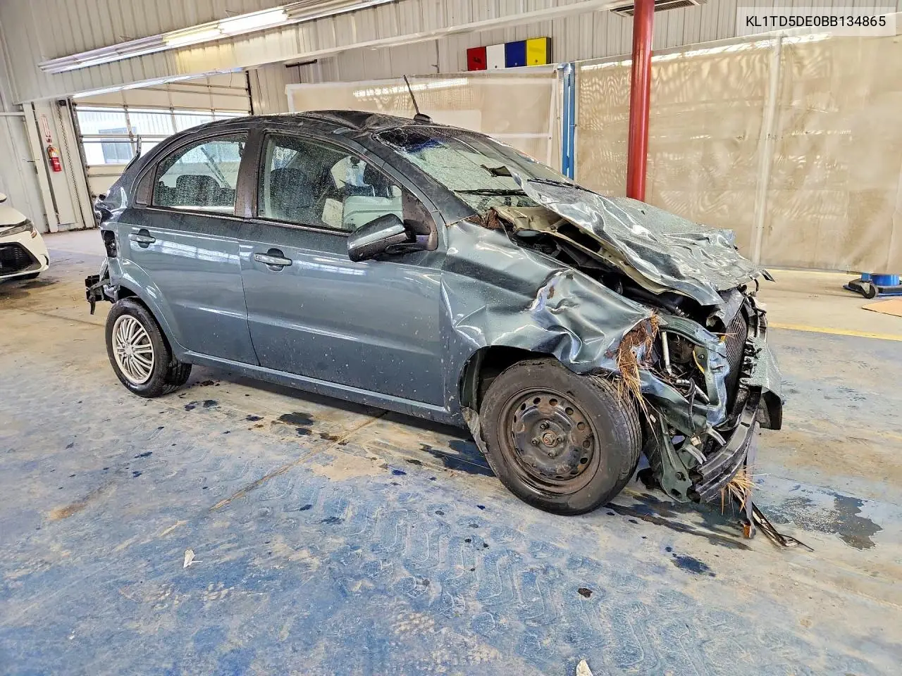 2011 Chevrolet Aveo Ls VIN: KL1TD5DE0BB134865 Lot: 58286126