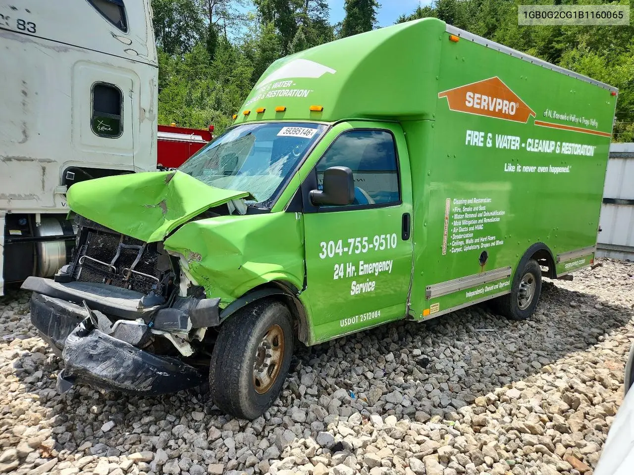 2011 Chevrolet Express G3500 Delivery Truck VIN: 1GB0G2CG1B1160065 Lot: 59395146