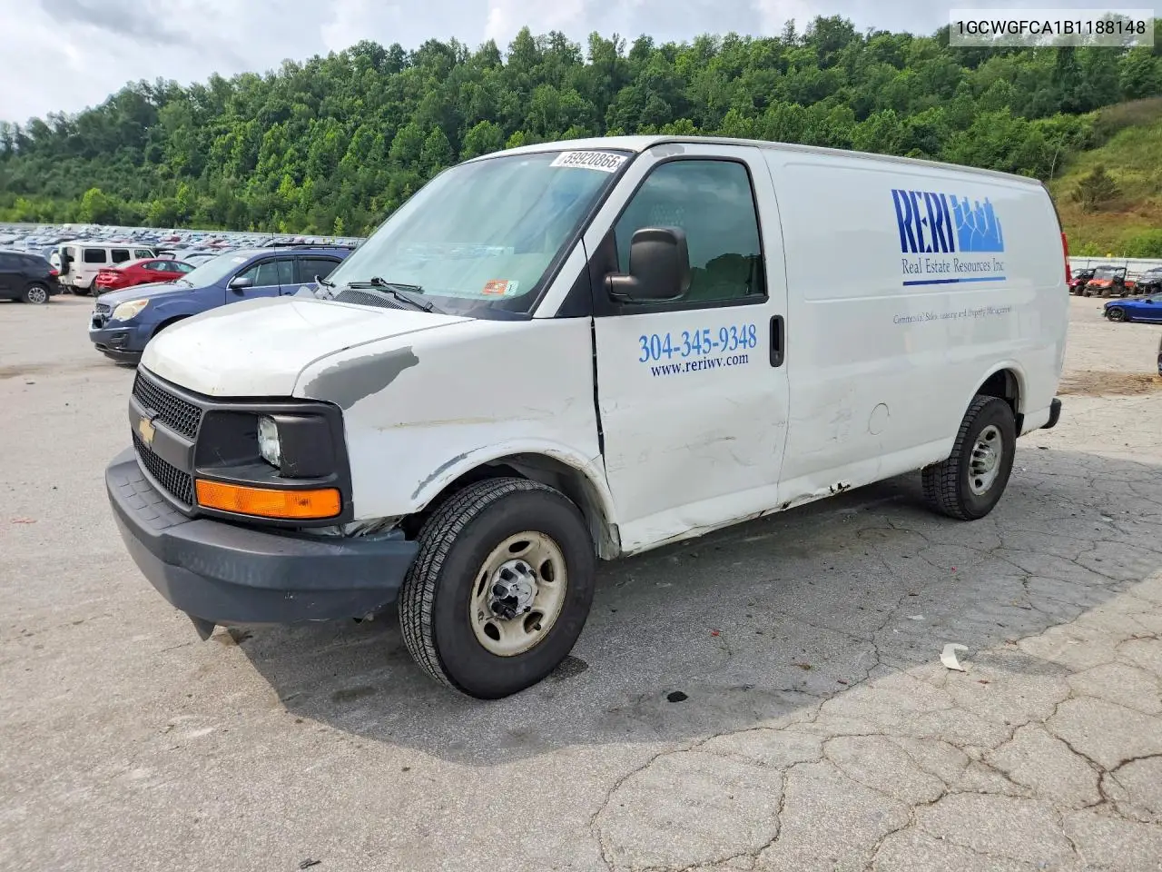 2011 Chevrolet Express G2500 VIN: 1GCWGFCA1B1188148 Lot: 59920866