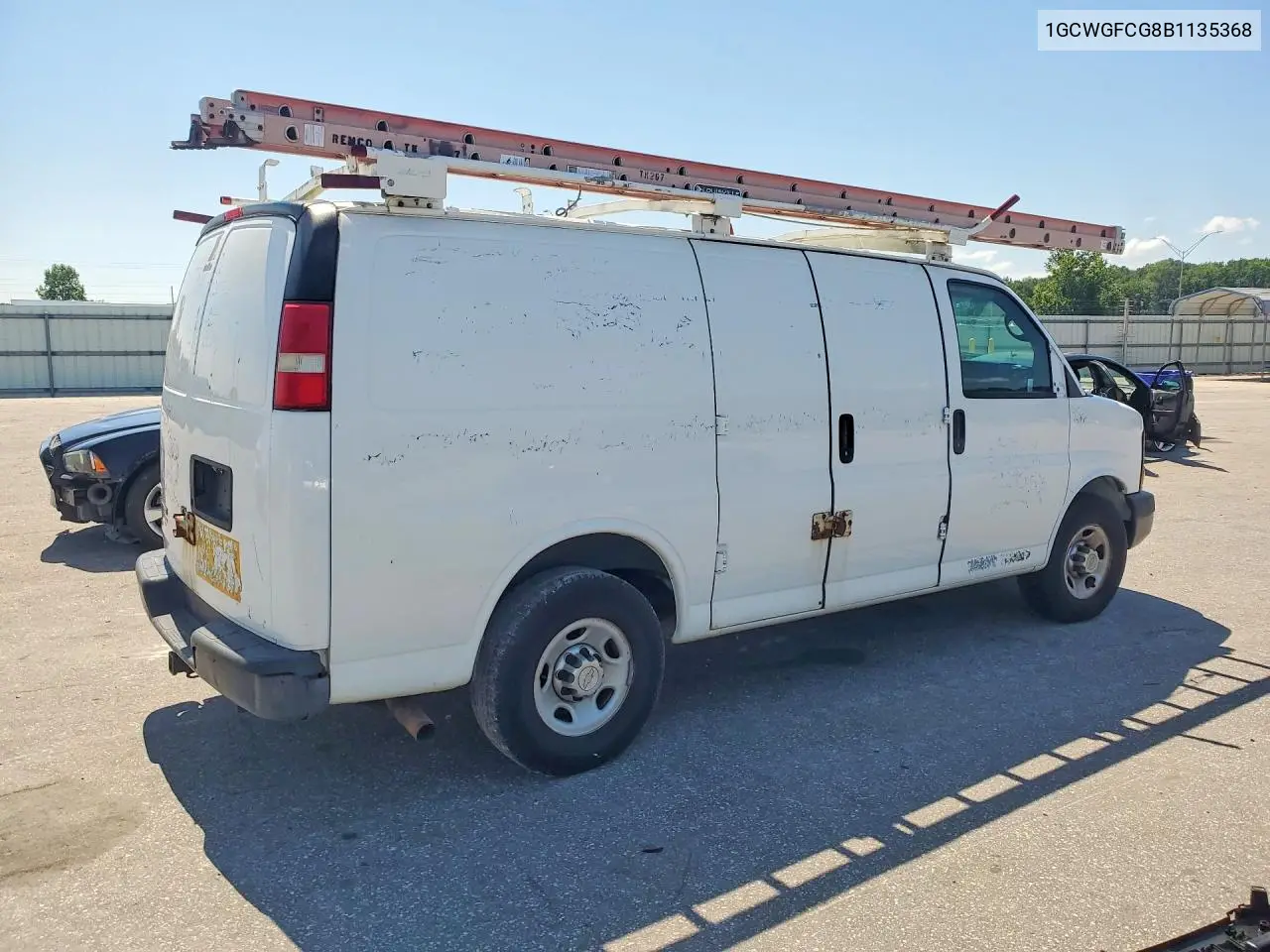 2011 Chevrolet Express G2500 VIN: 1GCWGFCG8B1135368 Lot: 61200706