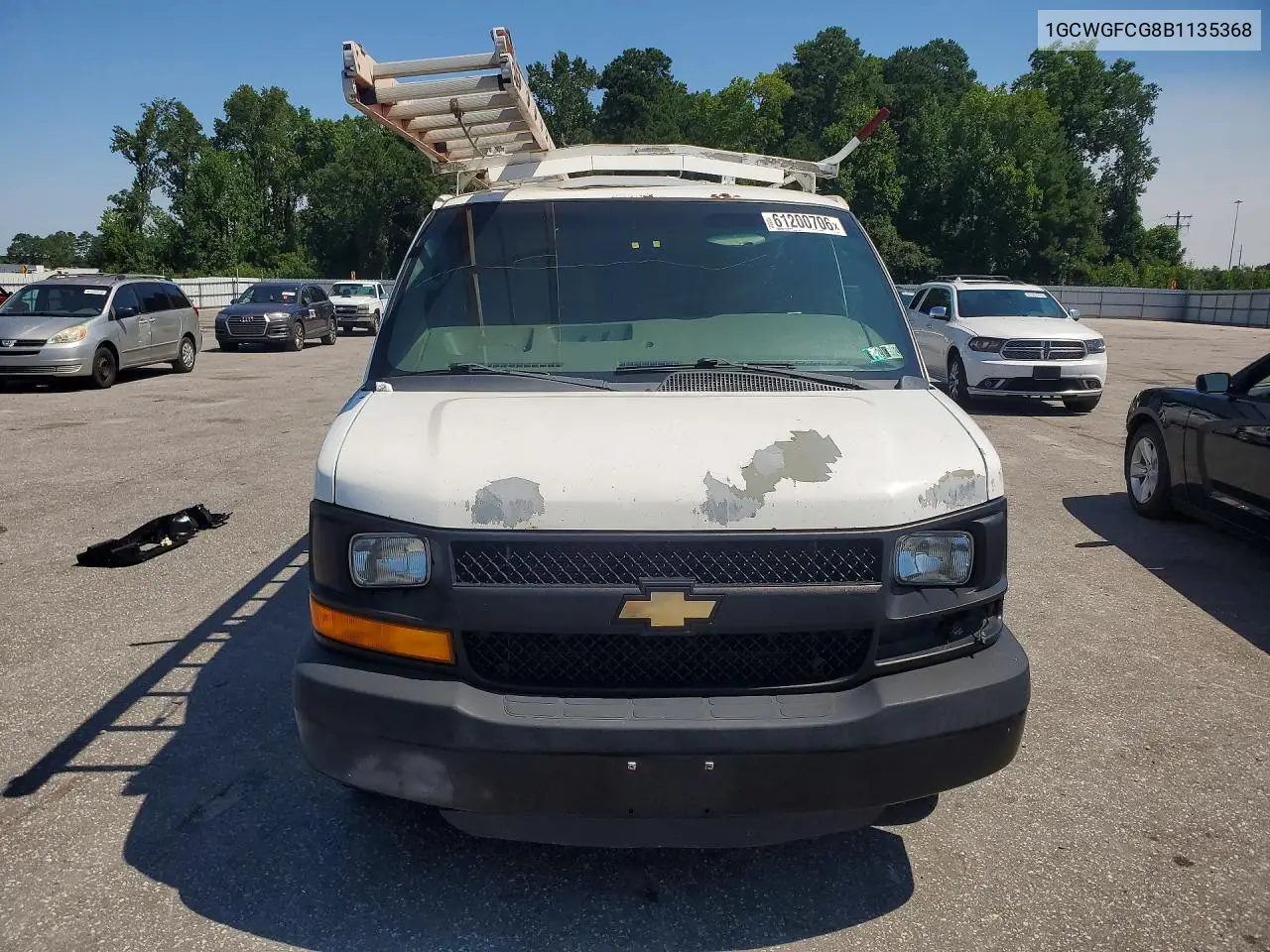 2011 Chevrolet Express G2500 VIN: 1GCWGFCG8B1135368 Lot: 61200706