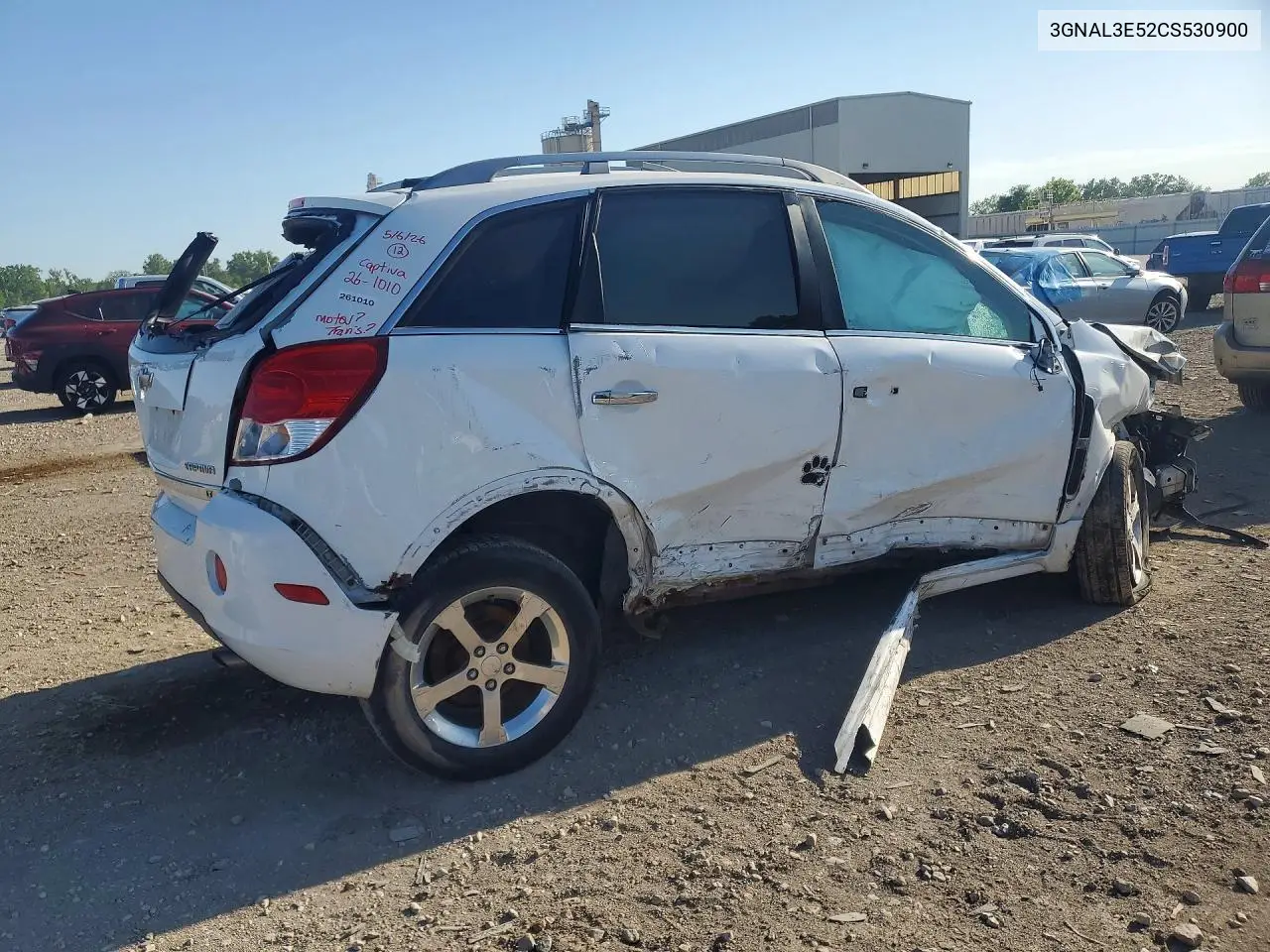 2012 Chevrolet Captiva Sport VIN: 3GNAL3E52CS530900 Lot: 53156876
