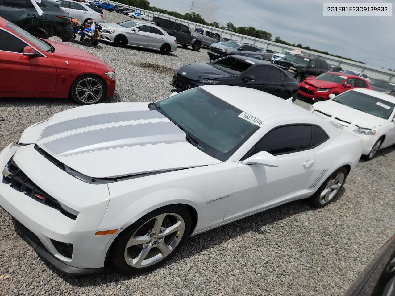2012 Chevrolet Camaro Lt VIN: 2G1FB1E33C9139832 Lot: 56673246