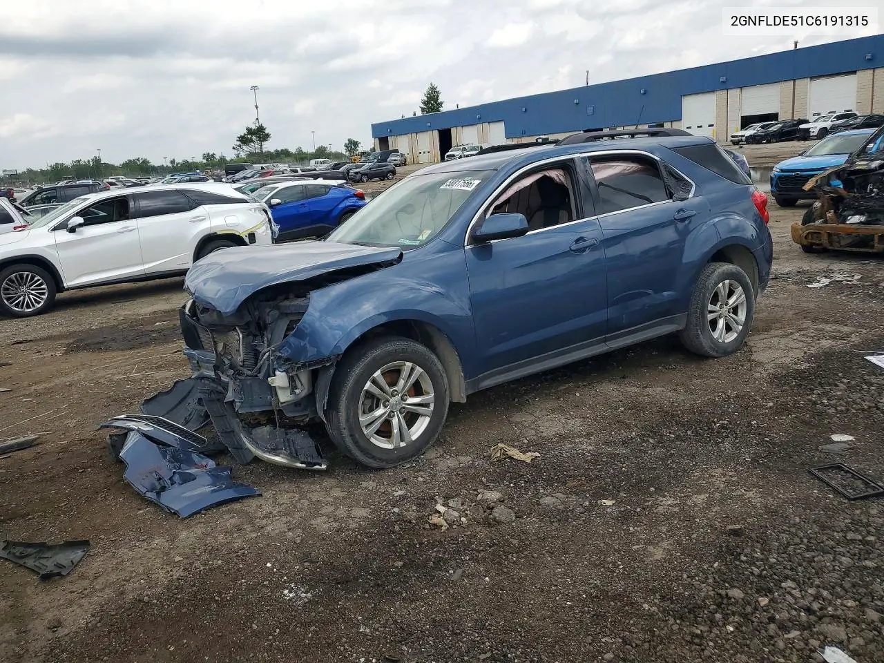 2012 Chevrolet Equinox Lt VIN: 2GNFLDE51C6191315 Lot: 58817556