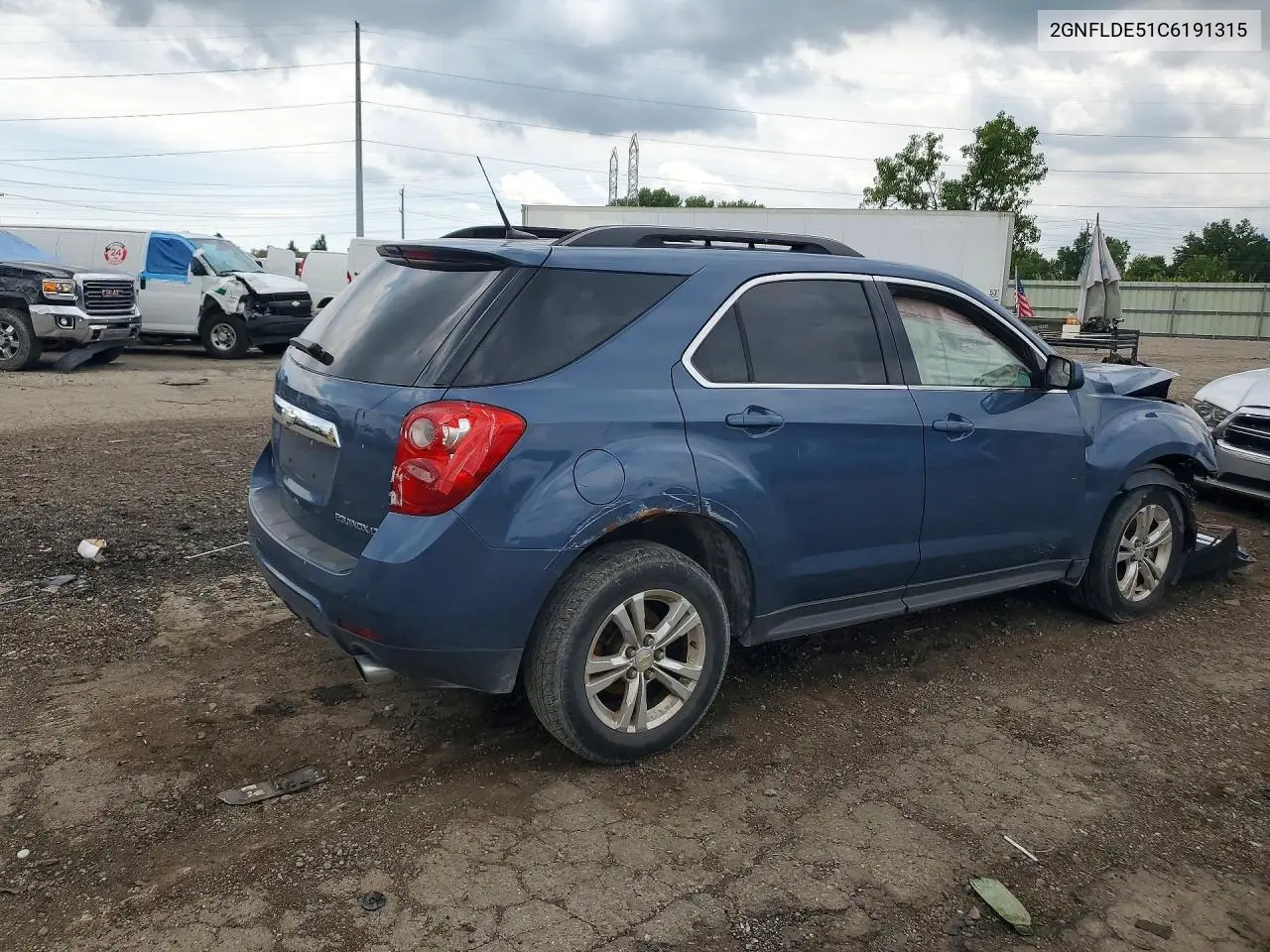 2012 Chevrolet Equinox Lt VIN: 2GNFLDE51C6191315 Lot: 58817556