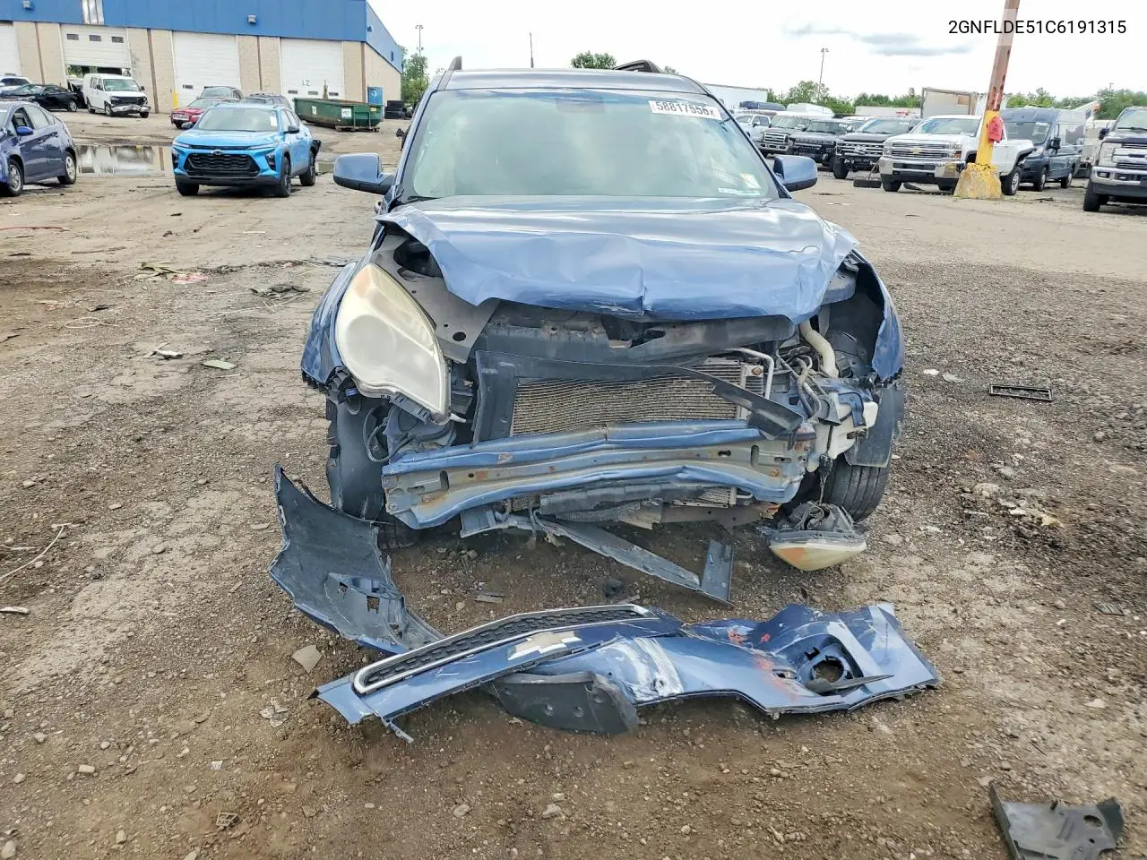 2012 Chevrolet Equinox Lt VIN: 2GNFLDE51C6191315 Lot: 58817556