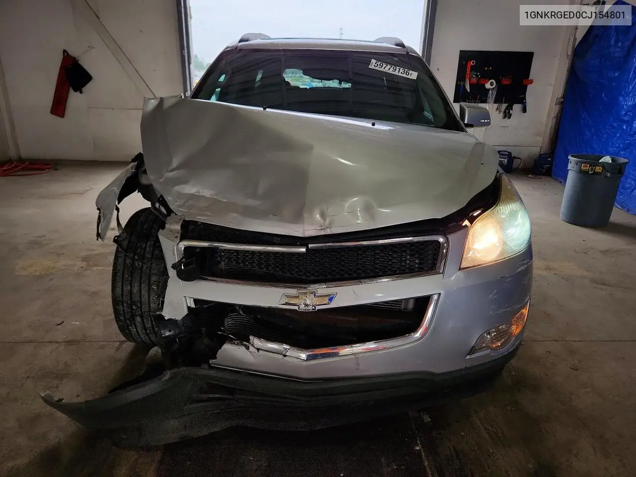 2012 Chevrolet Traverse Lt VIN: 1GNKRGED0CJ154801 Lot: 59779136