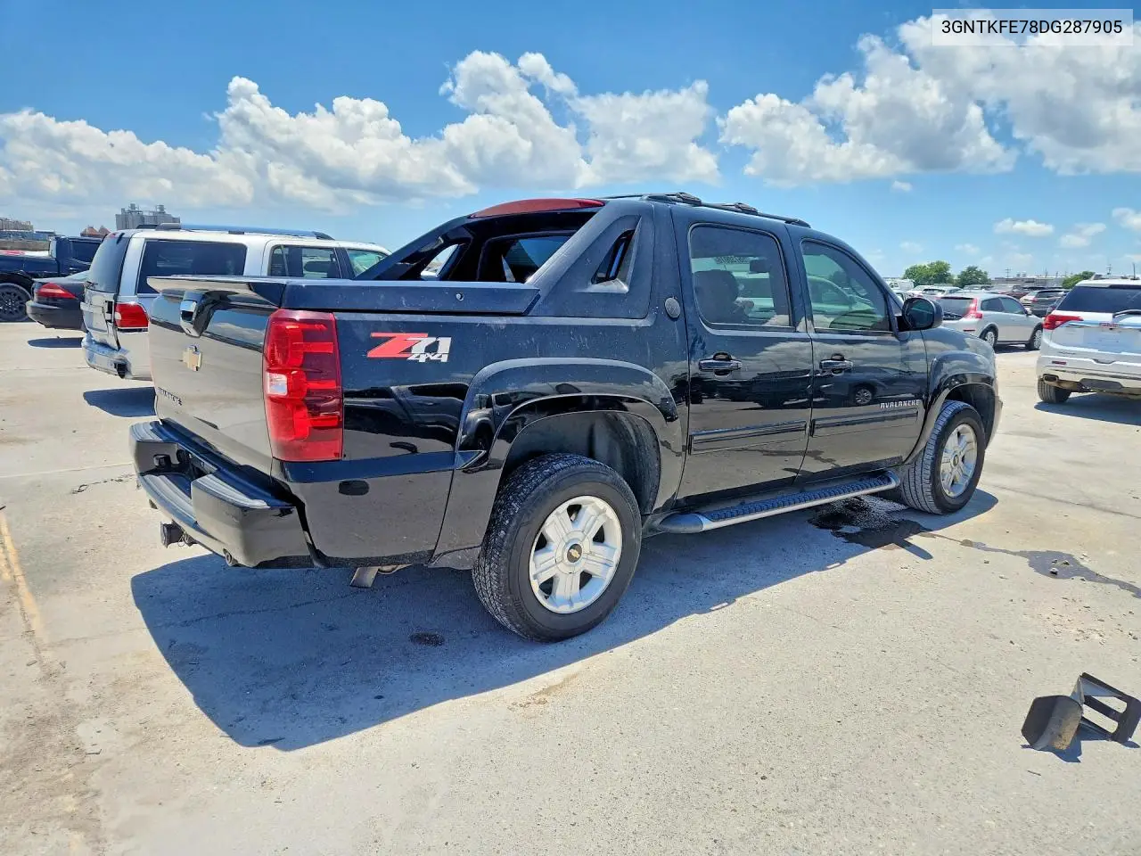 2013 Chevrolet Avalanche Lt VIN: 3GNTKFE78DG287905 Lot: 56730076