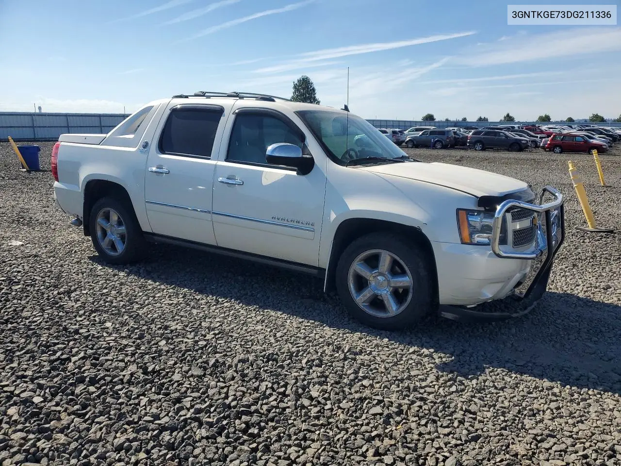 2013 Chevrolet Avalanche Ltz VIN: 3GNTKGE73DG211336 Lot: 57612516