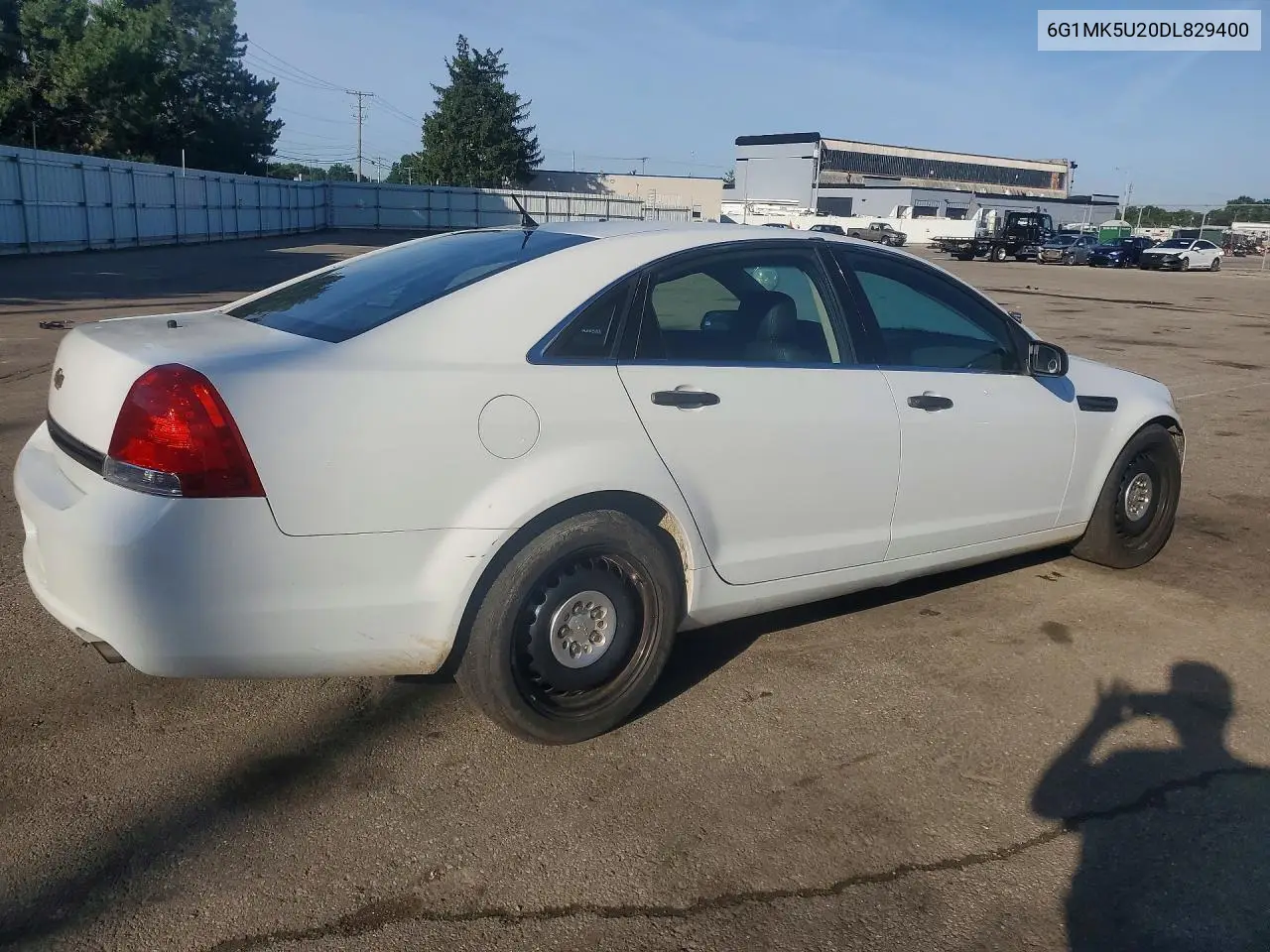 2013 Chevrolet Caprice Police VIN: 6G1MK5U20DL829400 Lot: 57673416