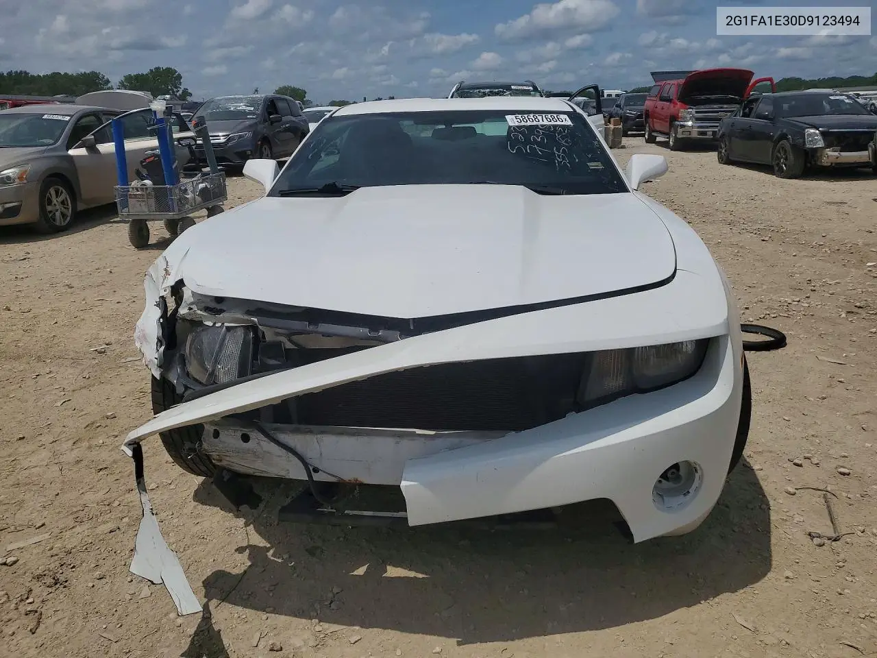2013 Chevrolet Camaro 2Ls VIN: 2G1FA1E30D9123494 Lot: 58687686