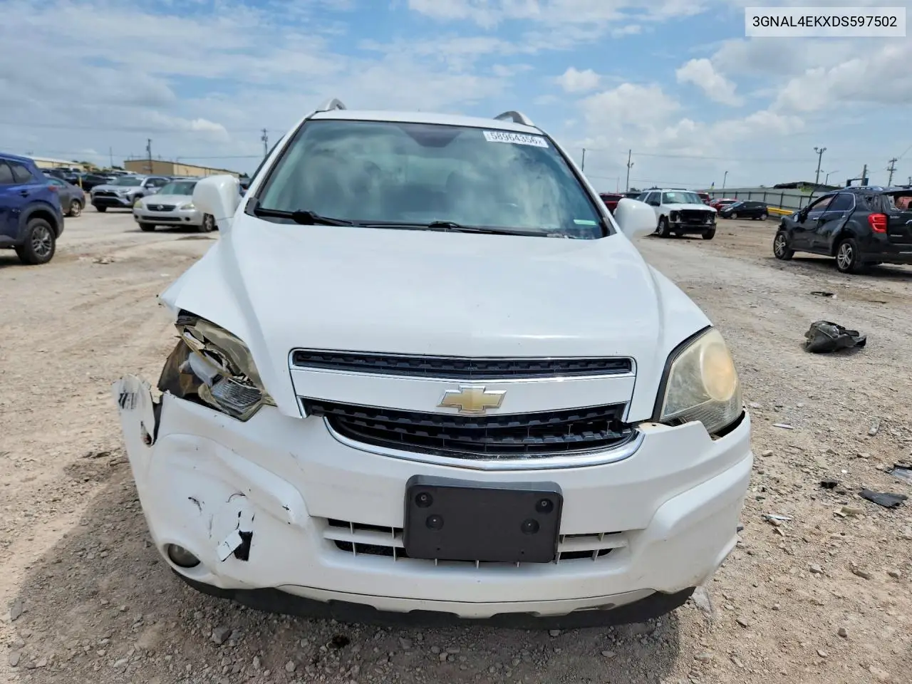 2013 Chevrolet Captiva Ltz VIN: 3GNAL4EKXDS597502 Lot: 58964356