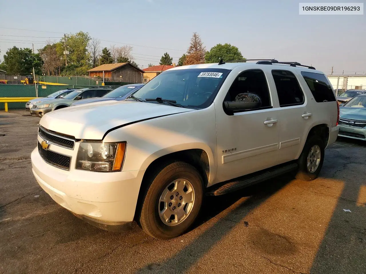 2013 Chevrolet Tahoe K1500 Lt VIN: 1GNSKBE09DR196293 Lot: 59783046