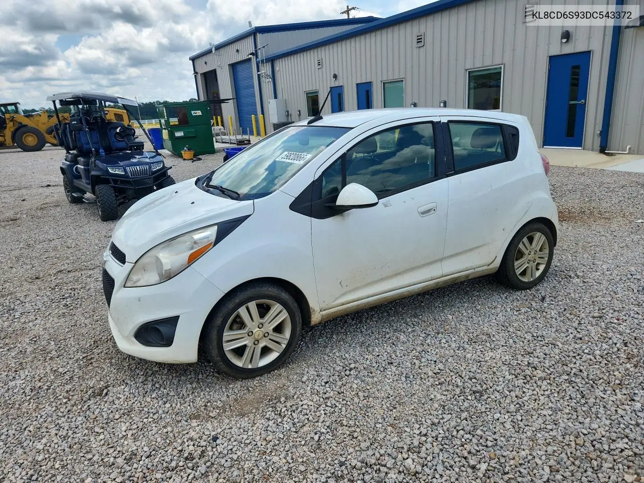2013 Chevrolet Spark 1Lt VIN: KL8CD6S93DC543372 Lot: 59820866