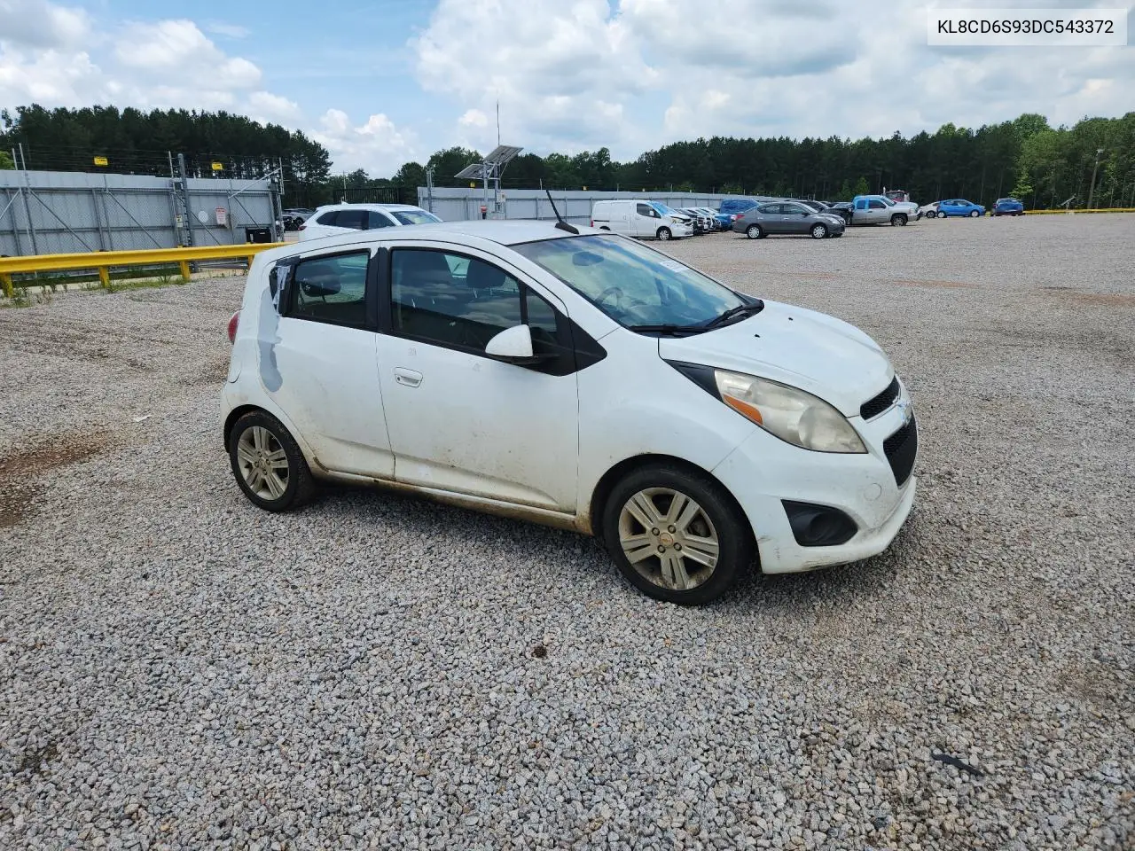 2013 Chevrolet Spark 1Lt VIN: KL8CD6S93DC543372 Lot: 59820866