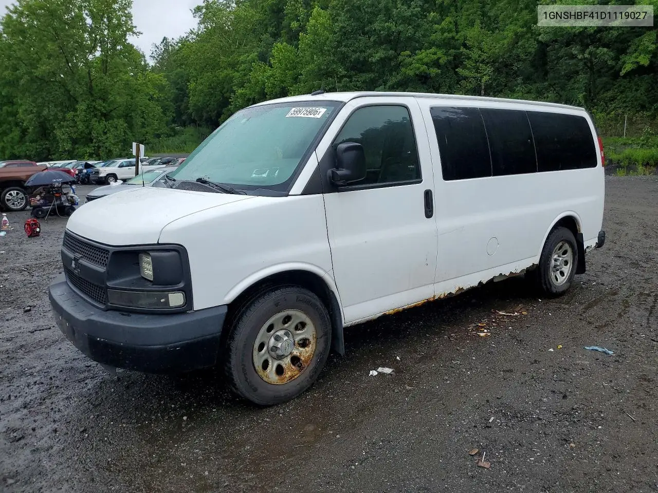 2013 Chevrolet Express G1500 Ls VIN: 1GNSHBF41D1119027 Lot: 59975906