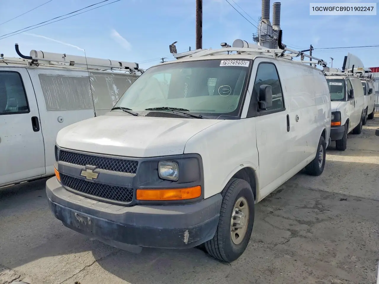 2013 Chevy Express G2500 Cargo VIN: 1GCWGFCB9D1902247 Lot: 62149866